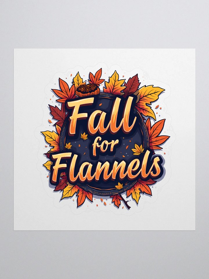 Fall For Flannels Sticker product image (1)