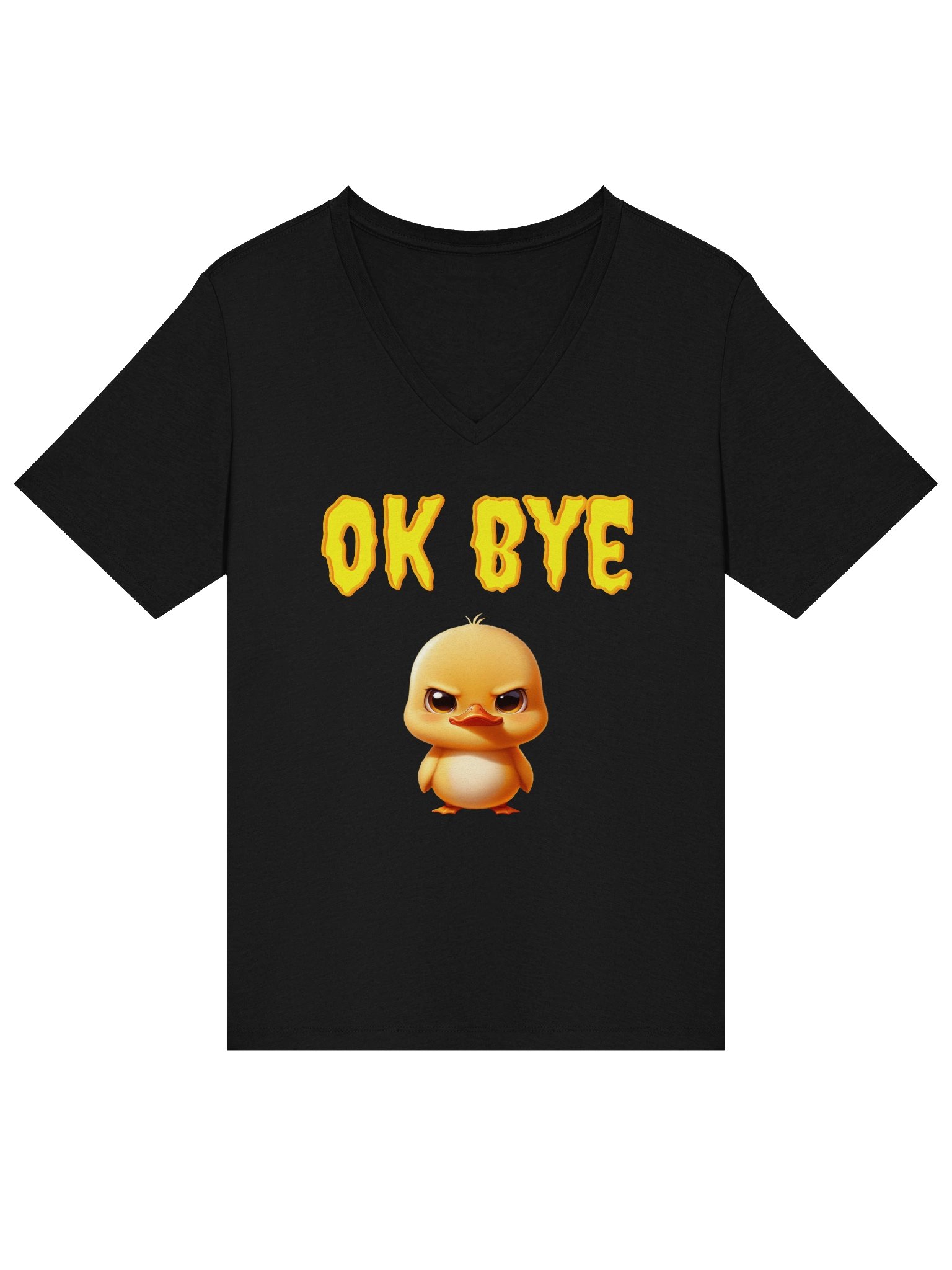 Quirky Duckling OK BYE V-Neck Tee product image (5)