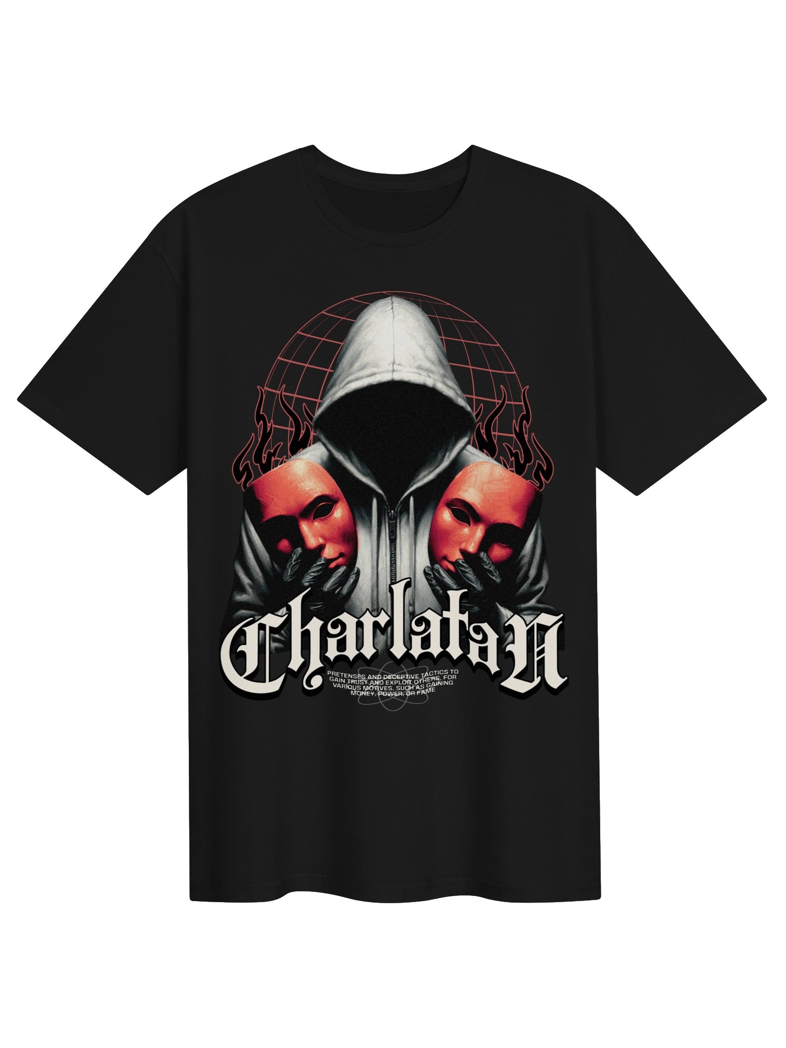 Charlatan Masked Figure Graphic Unisex Softstyle T-Shirt product image (1)