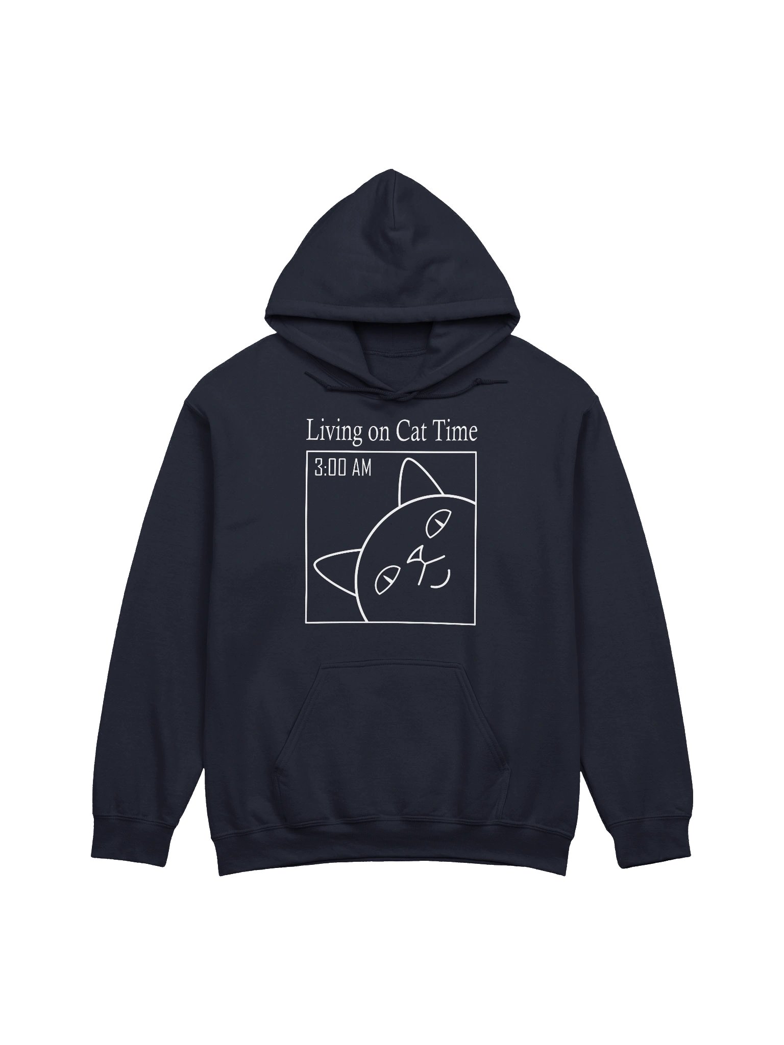 Living on Cat Time - Unisex Adult Hoodie product image (5)