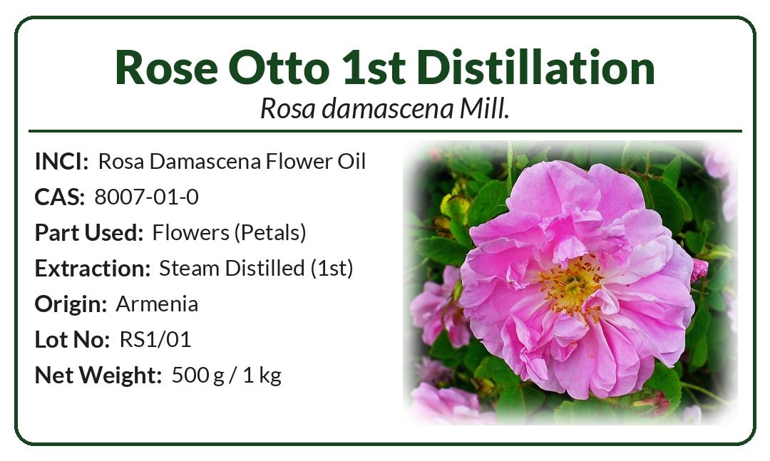 Rose Otto Essential Oil - 1st Distillation (Rosa damascena) product image (2)