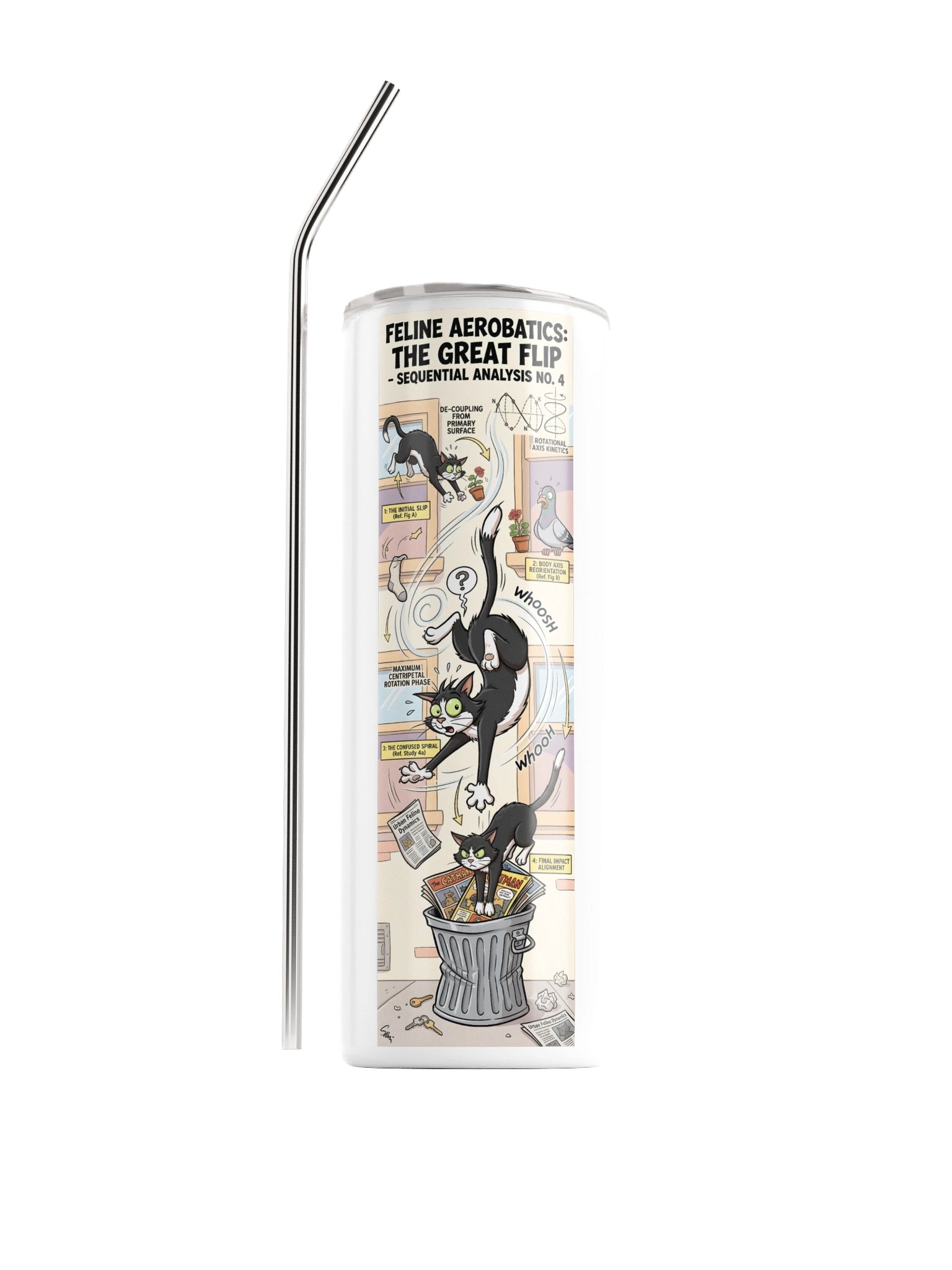 Feline Aerobatics Cat Tumbler product image (1)