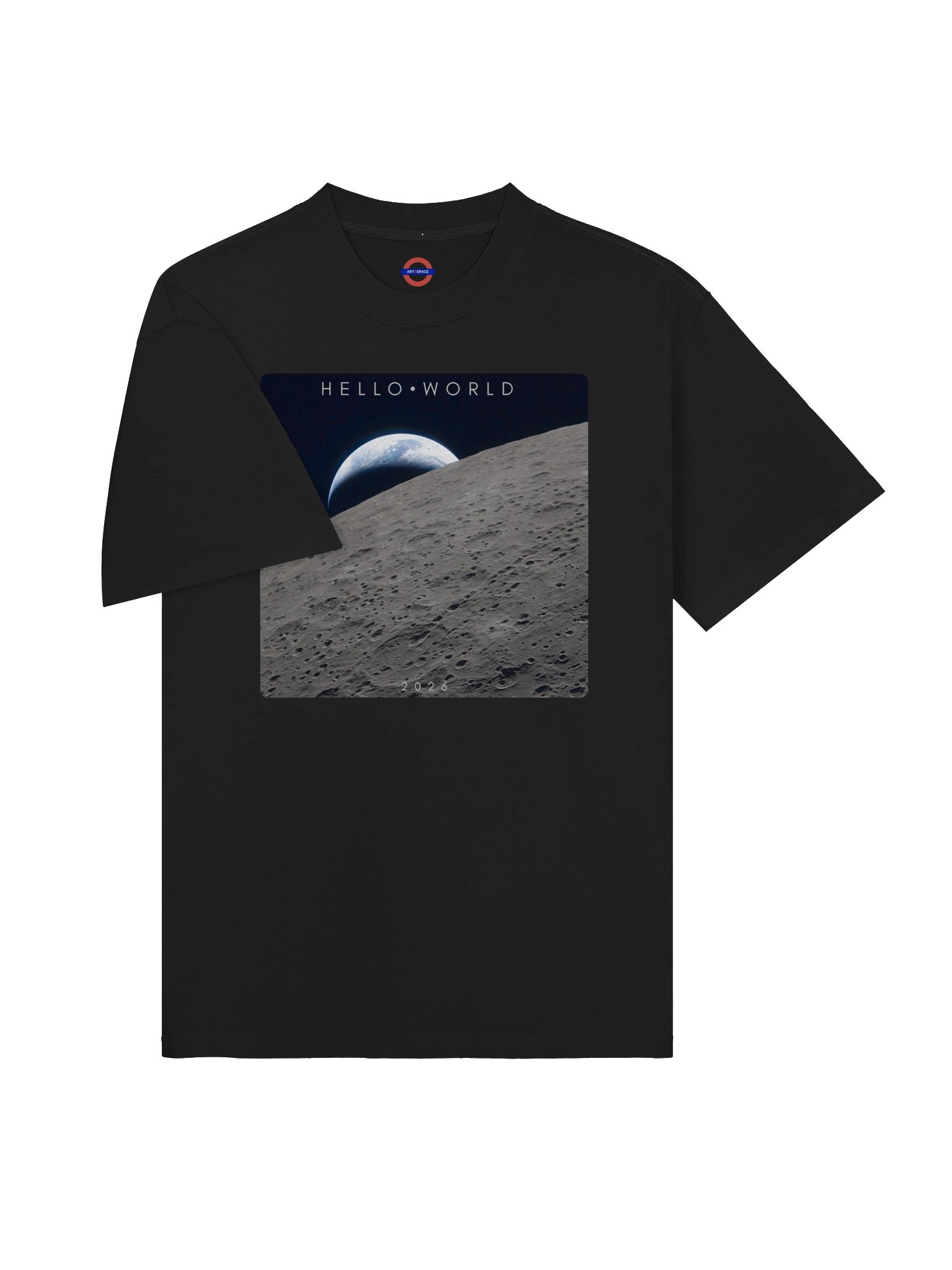 Hello World Earth Rising Above The Moon T-Shirt product image (9)