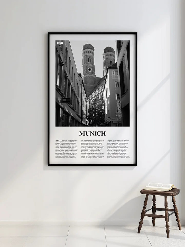 Munich 02 Newspaper Poster | Framed product image (2)