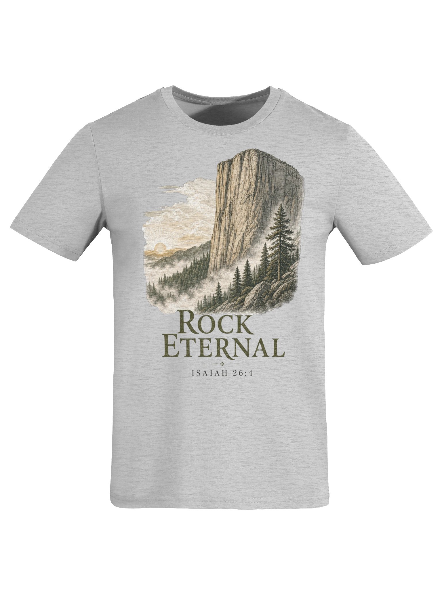Isaiah 26:4 Lord Is the Rock Eternal Christian T-shirt product image (3)