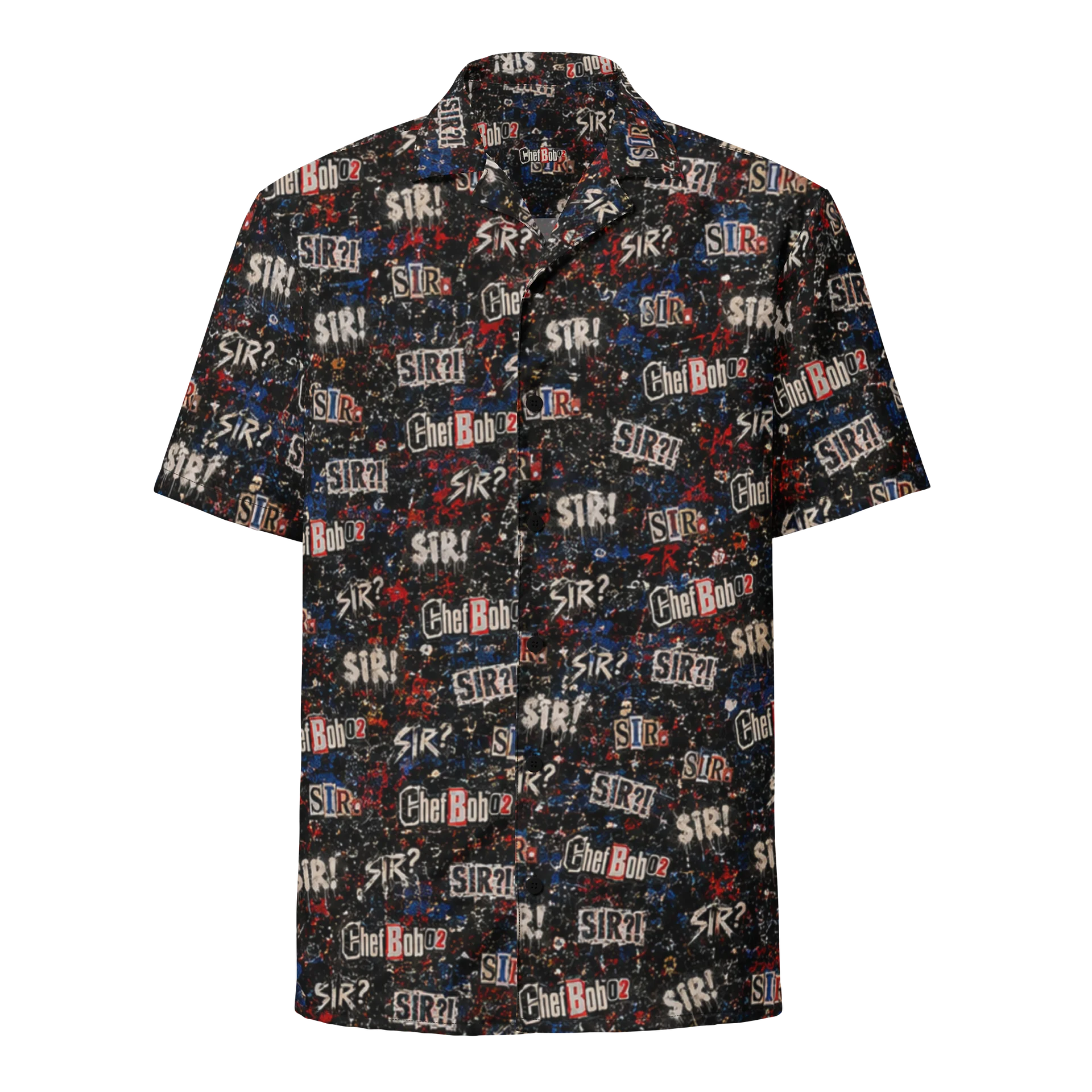 CB02 - ‘SIR’ Allover Print Button-Up product image (1)