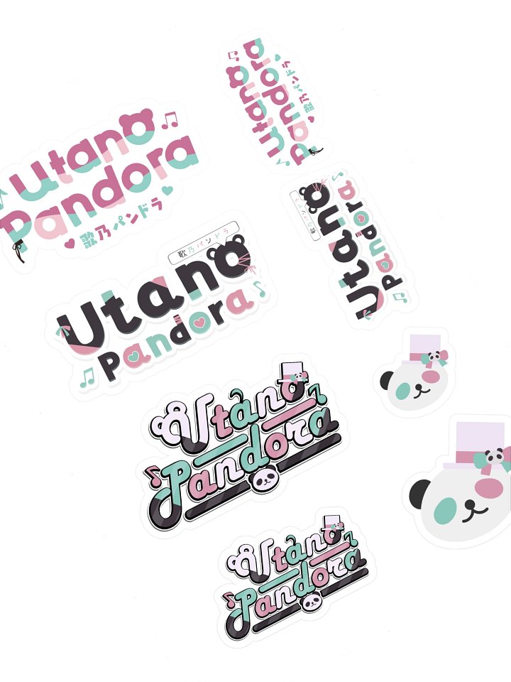 Utano Pandora Logo Collection Stickers A product image (1)