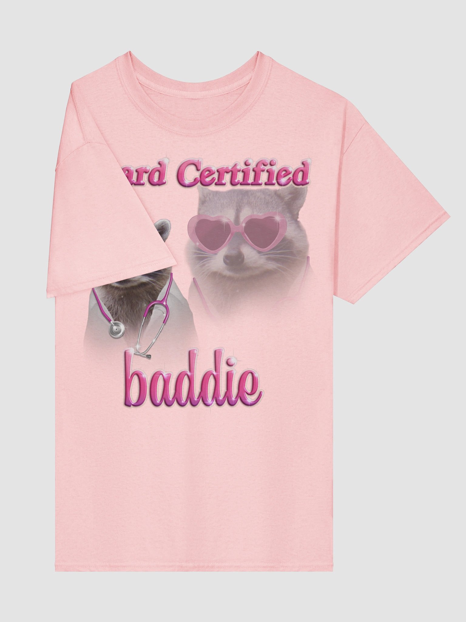 Board Certified Baddie - Doctor Raccoon T-shirt product image (29)