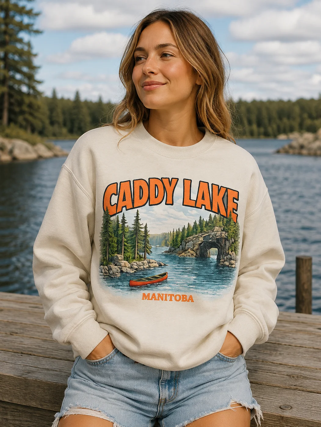 Caddy Lake Manitoba Crewneck product image (3)