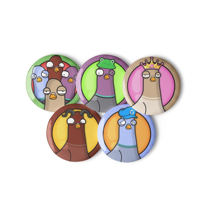 Pigeon Badges (Set B) product image (2)