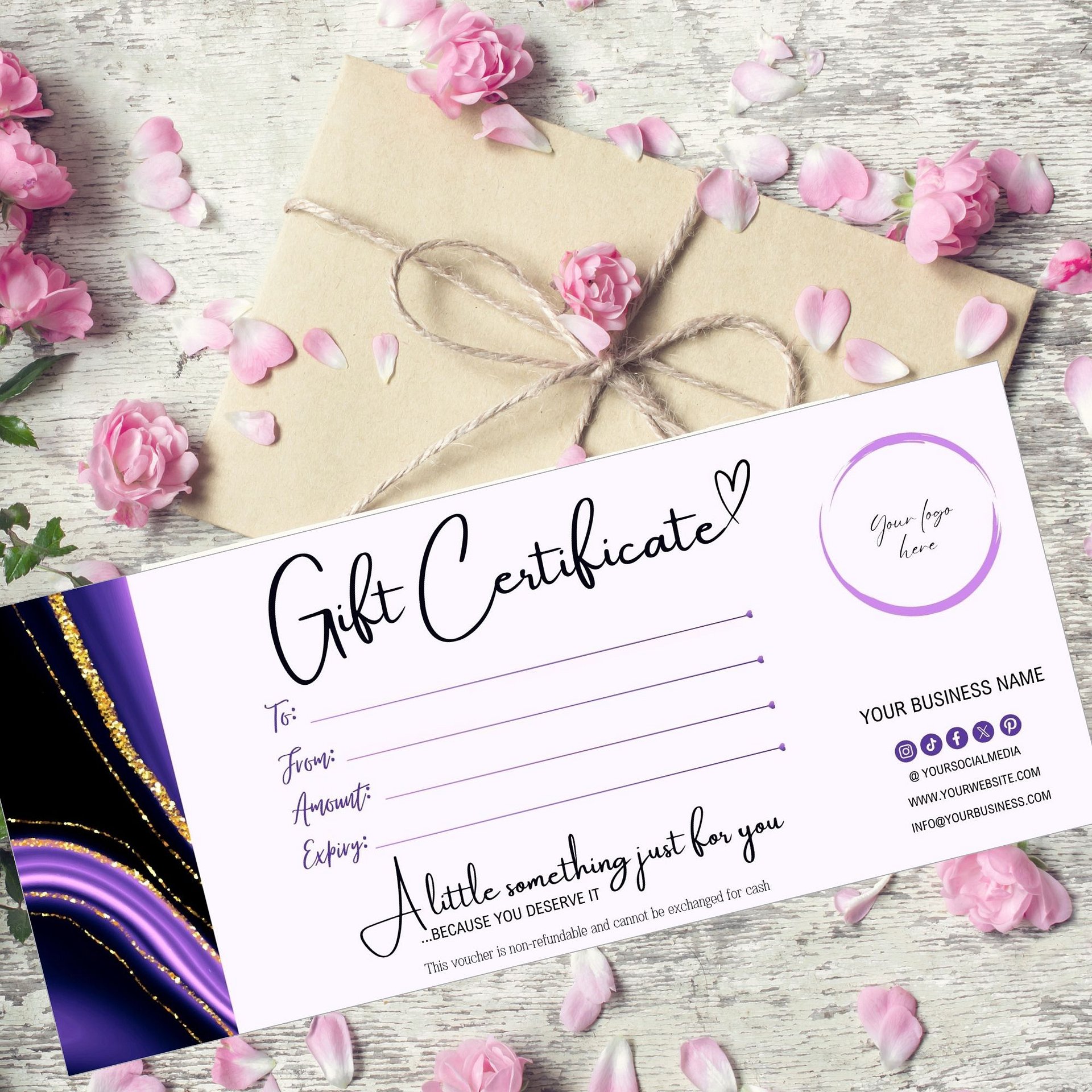 Amethyst - Gift Certificate Template product image (3)