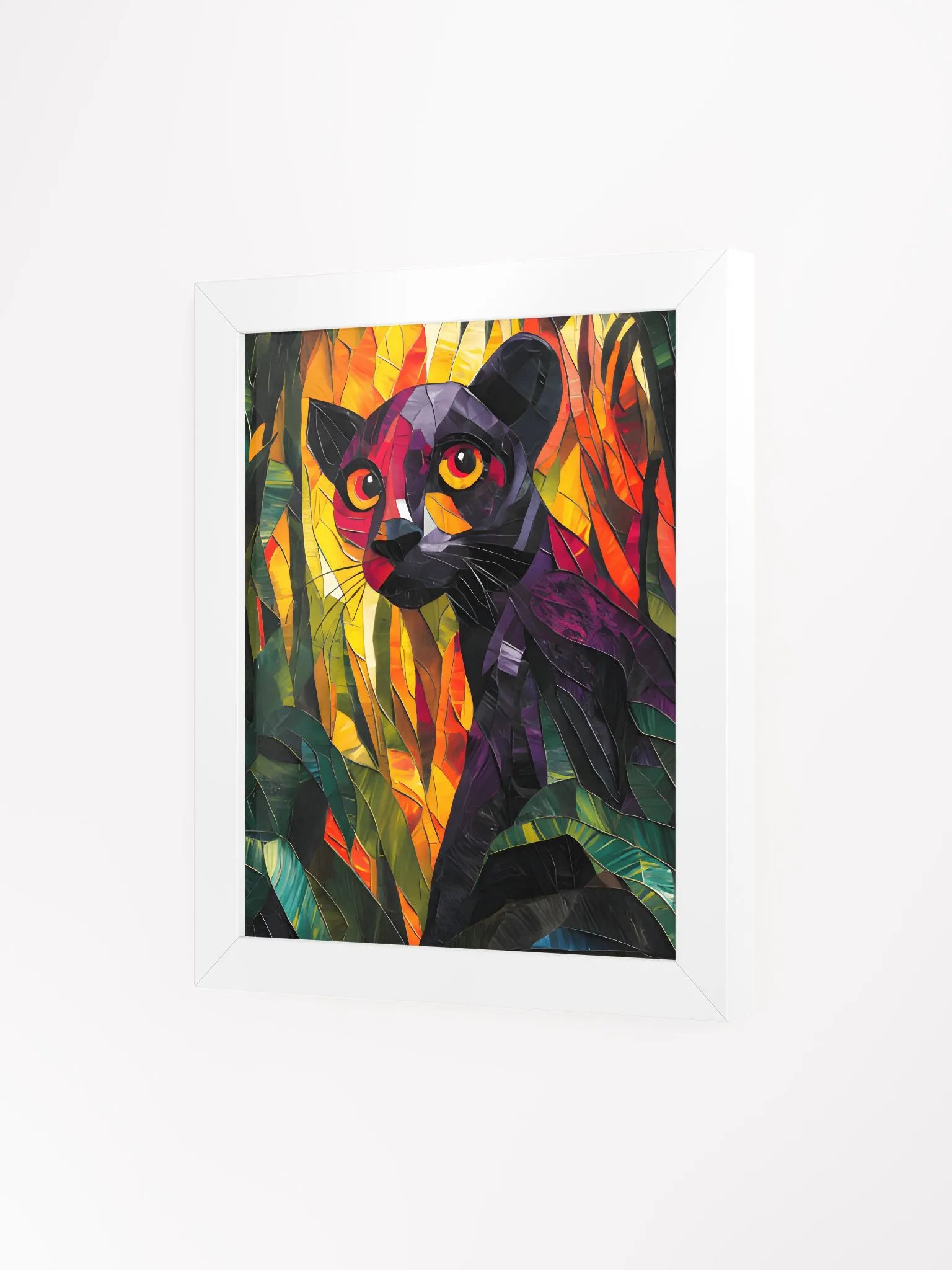 Framed wall art, titled 'Mrs Purple, the panther' product image (14)