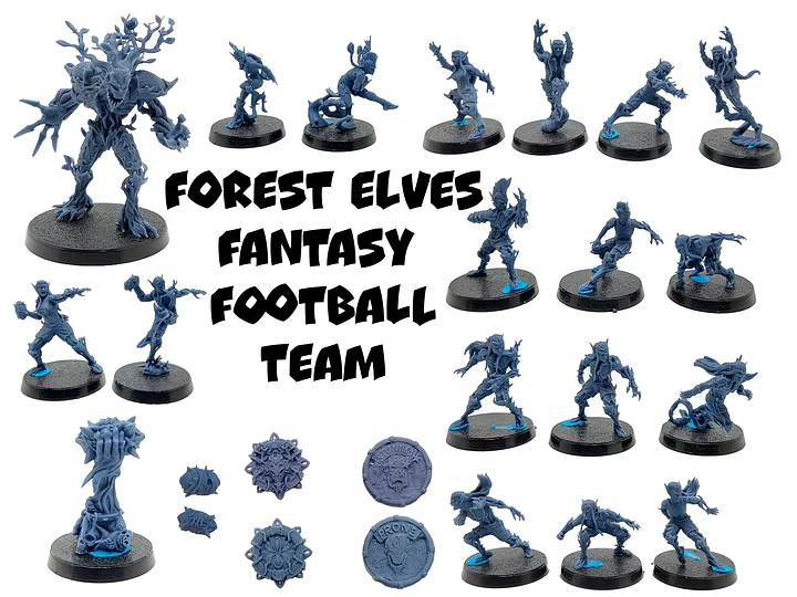 Forest Elves Football Team - UGNI Miniatures product image (1)