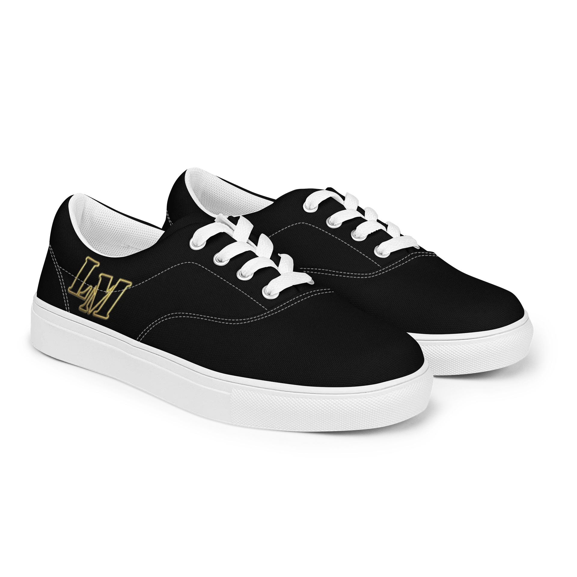 LM Origin™ Phantom Black Sneakers | Unisex Canvas Shoes product image (6)