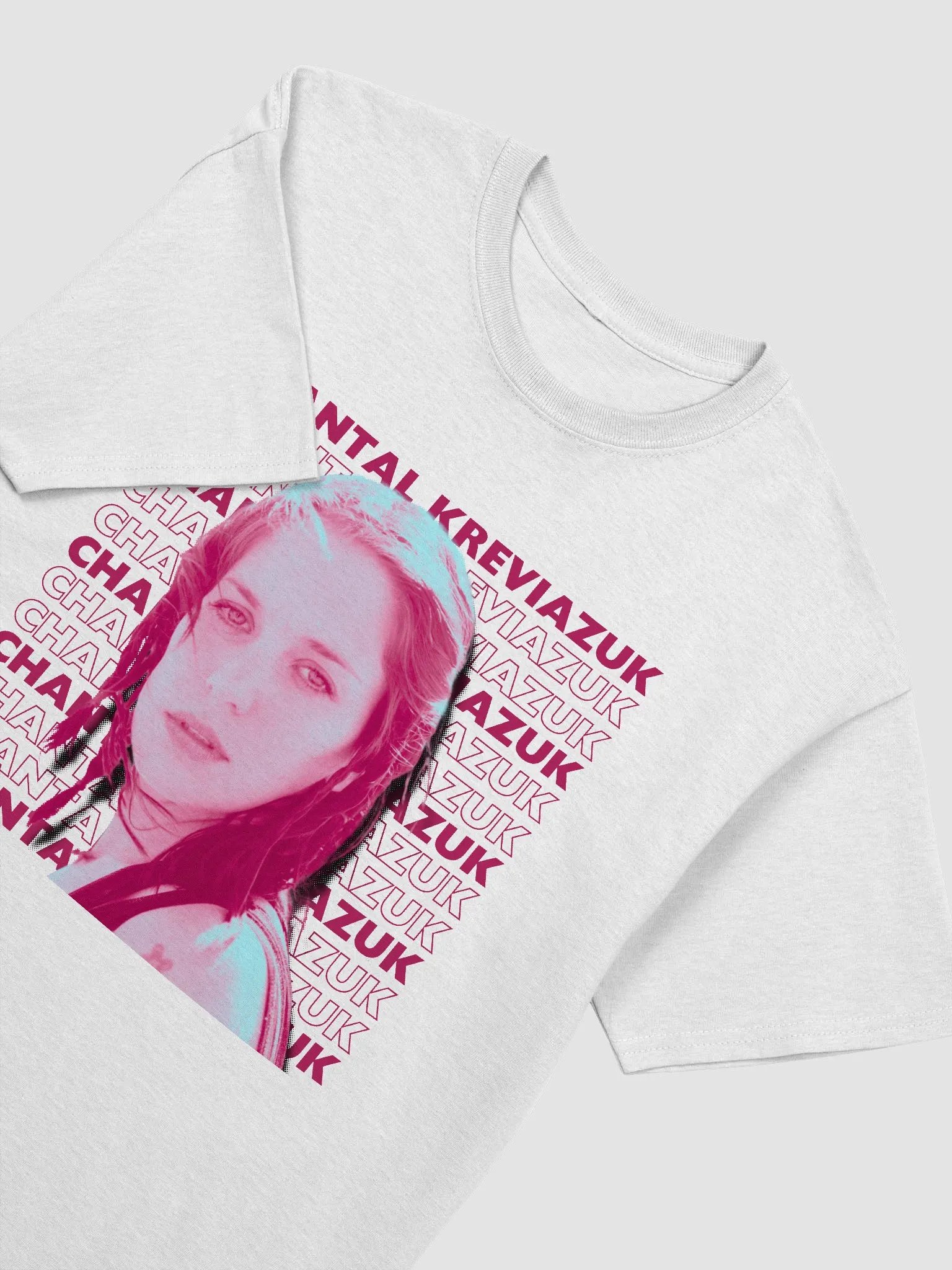 COLOUR MOVING AND STILL RETRO PINK TEE product image (47)