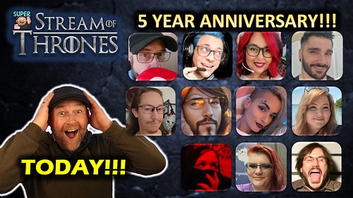 Going to be on Super's channel today to celebrate his 5 year Anniversary! Just so happens to be mine too! Stop on in to see T...