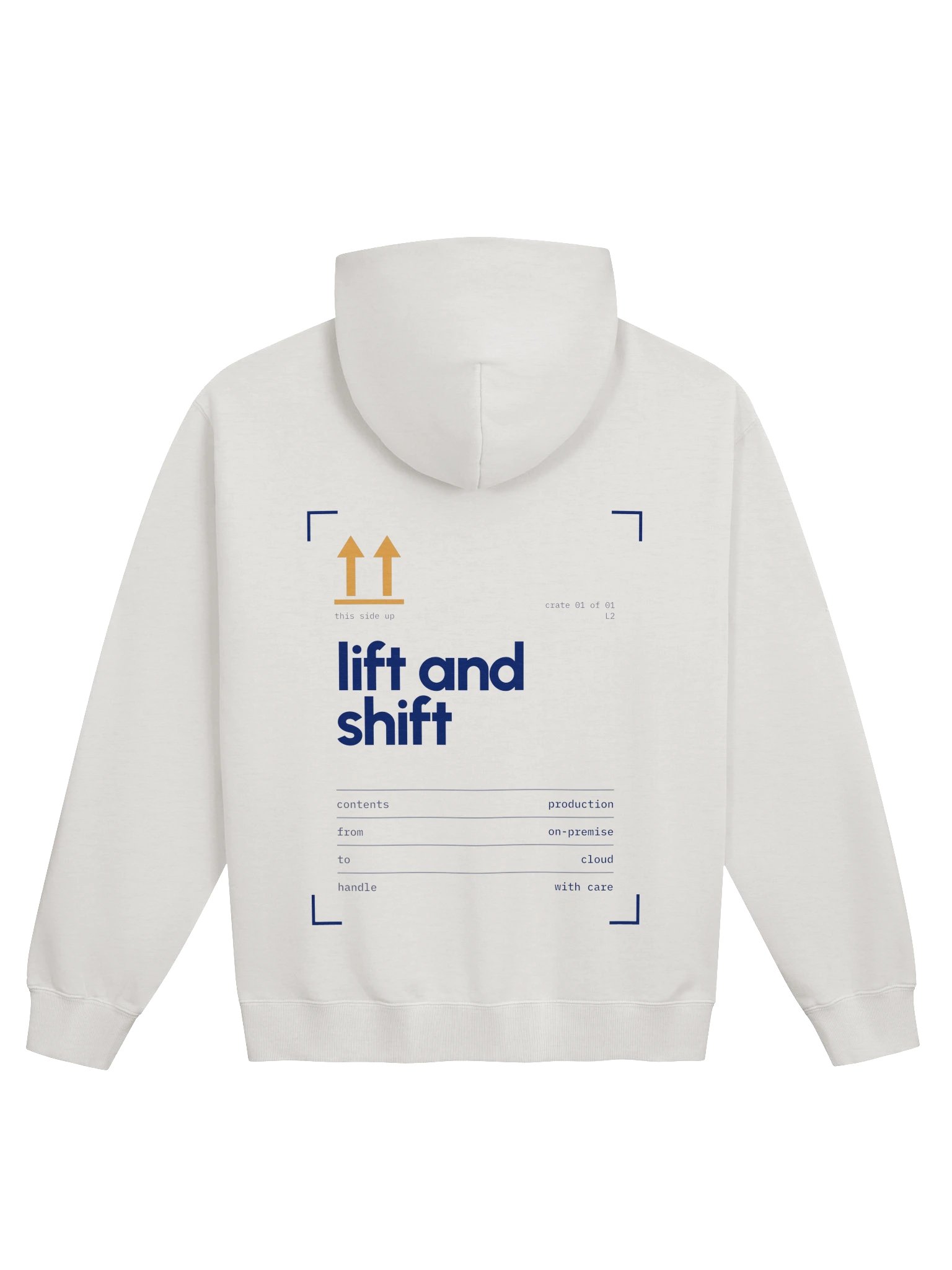 Lift and shift hoodie, bone product image (3)