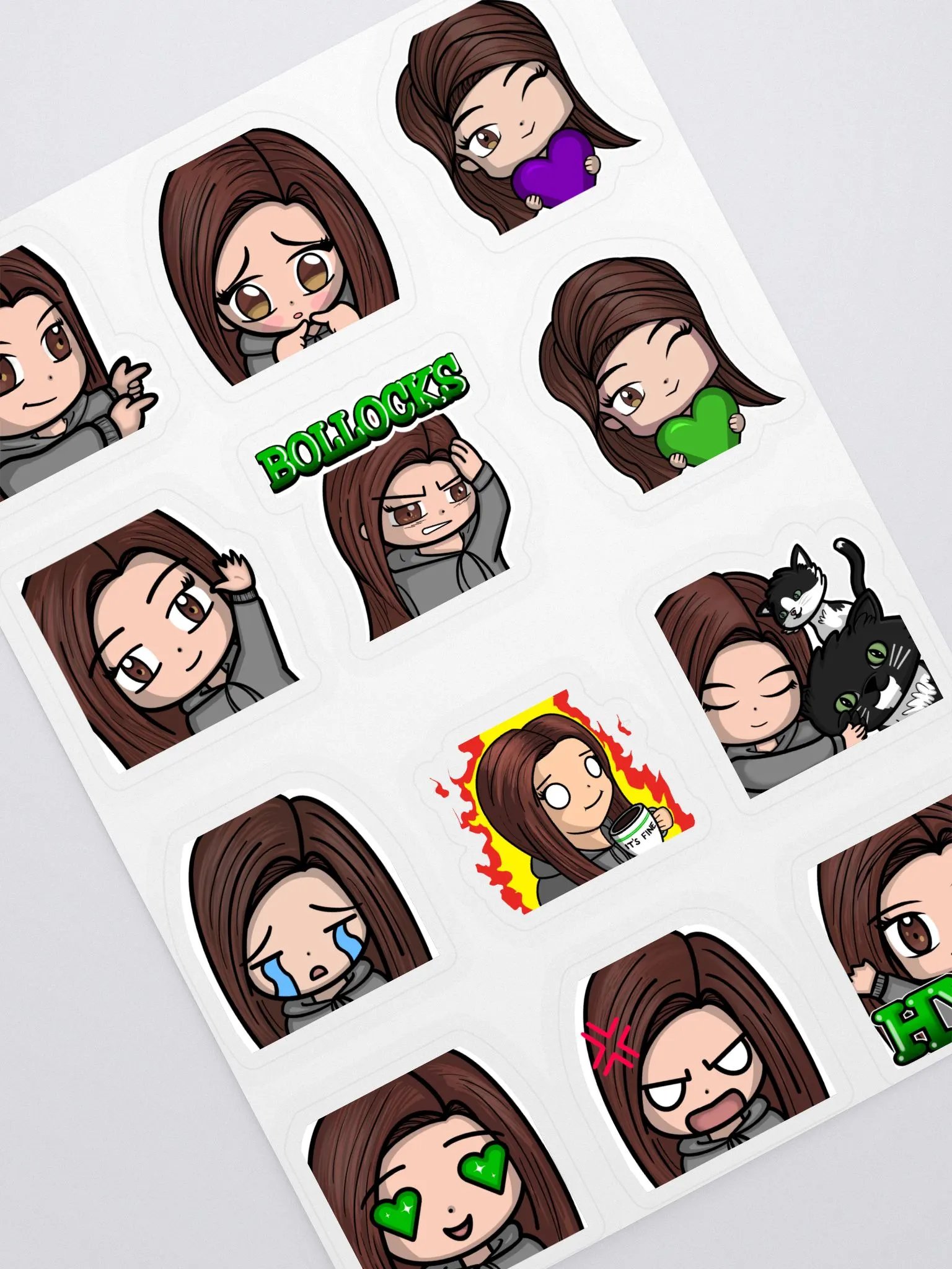 *UPDATED* K E emote sticker sheet product image (2)