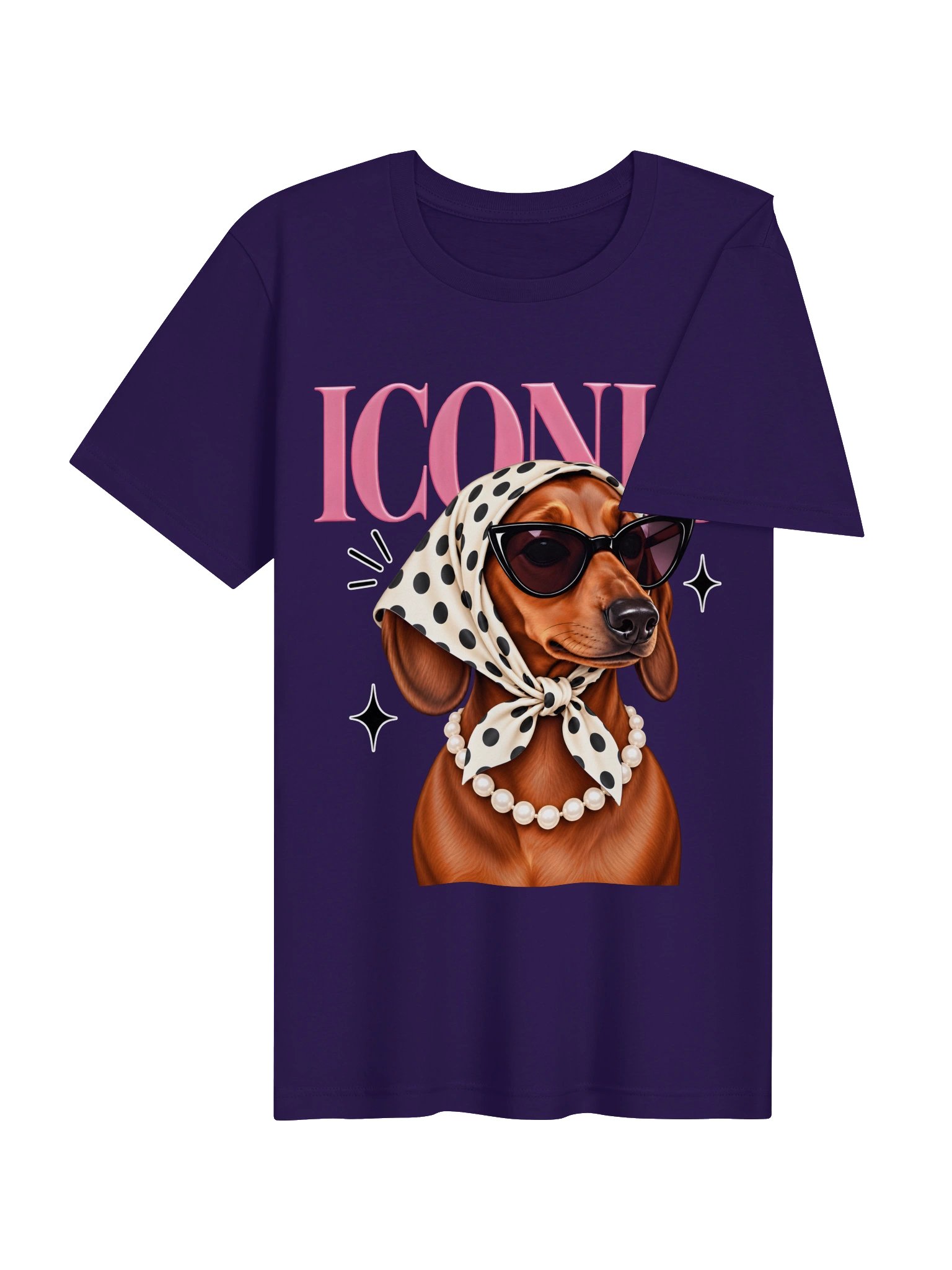 Iconic Dachshund Glam Tee product image (24)