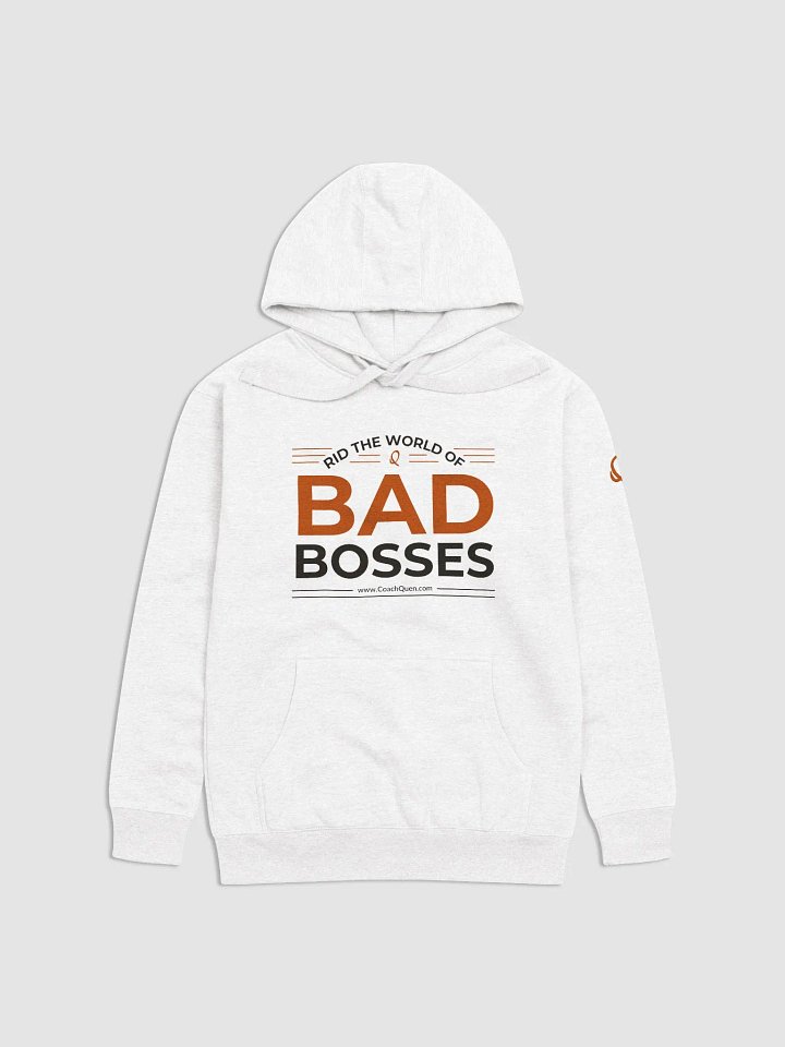 Rid the World of Bad Bosses Black Logo Unisex Hoodie product image (1)
