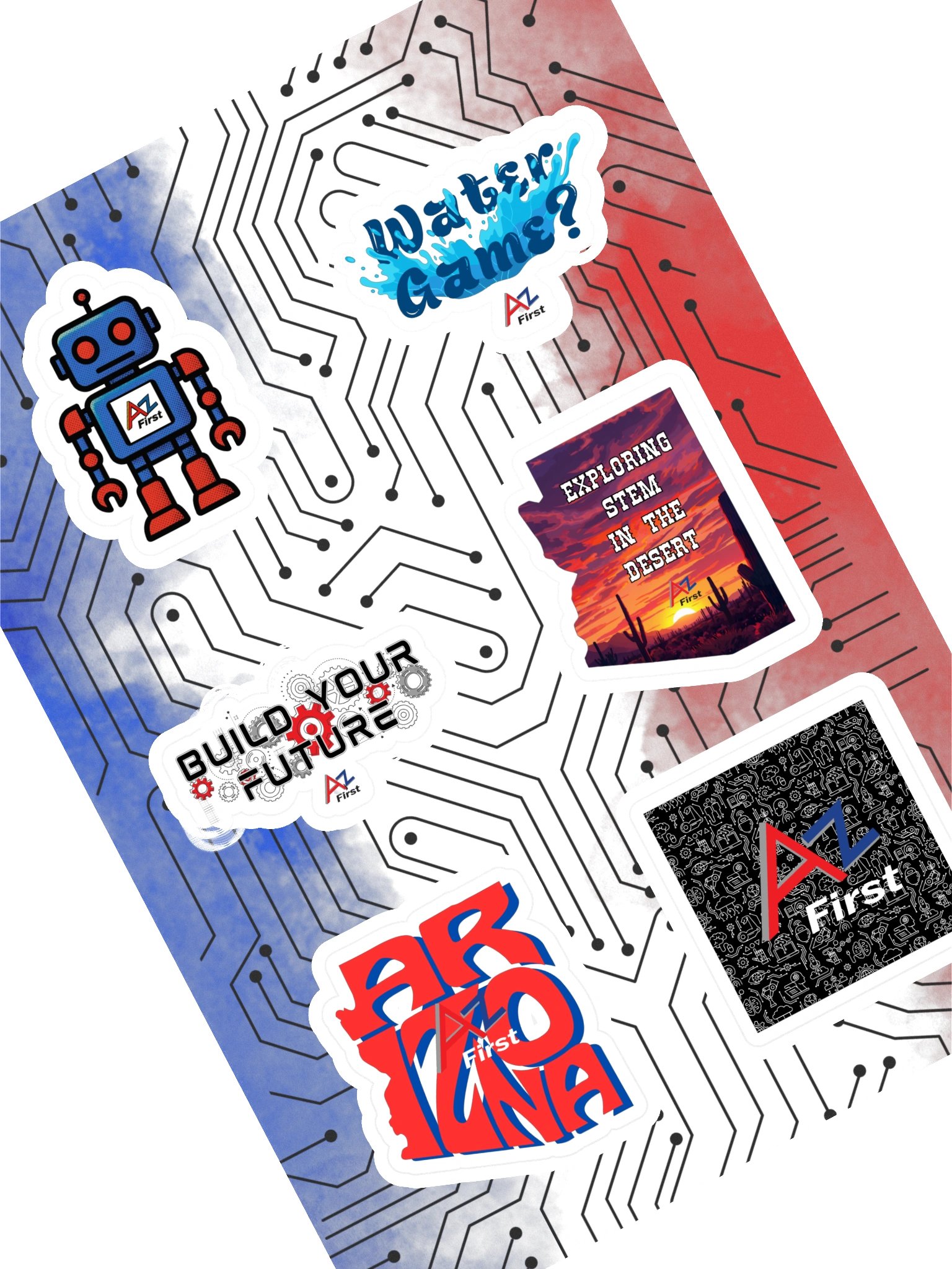 AZFirst Sticker Sheet product image (1)