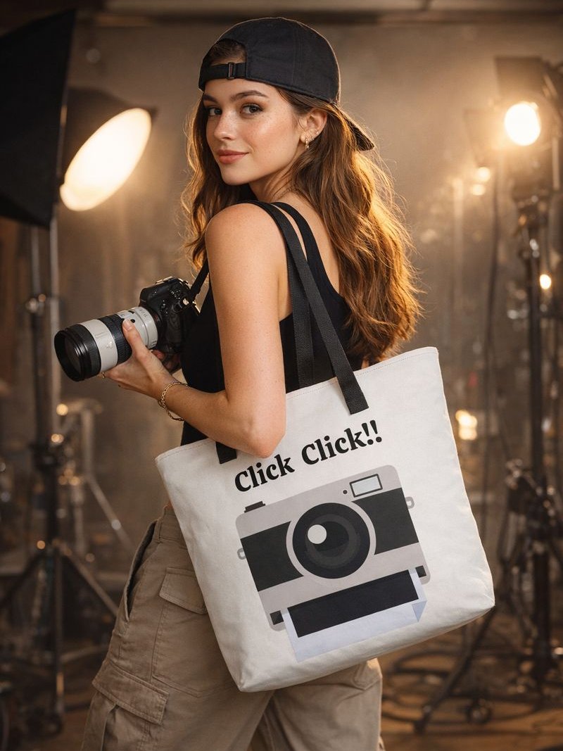 Camera Print Tote Bag product image (1)
