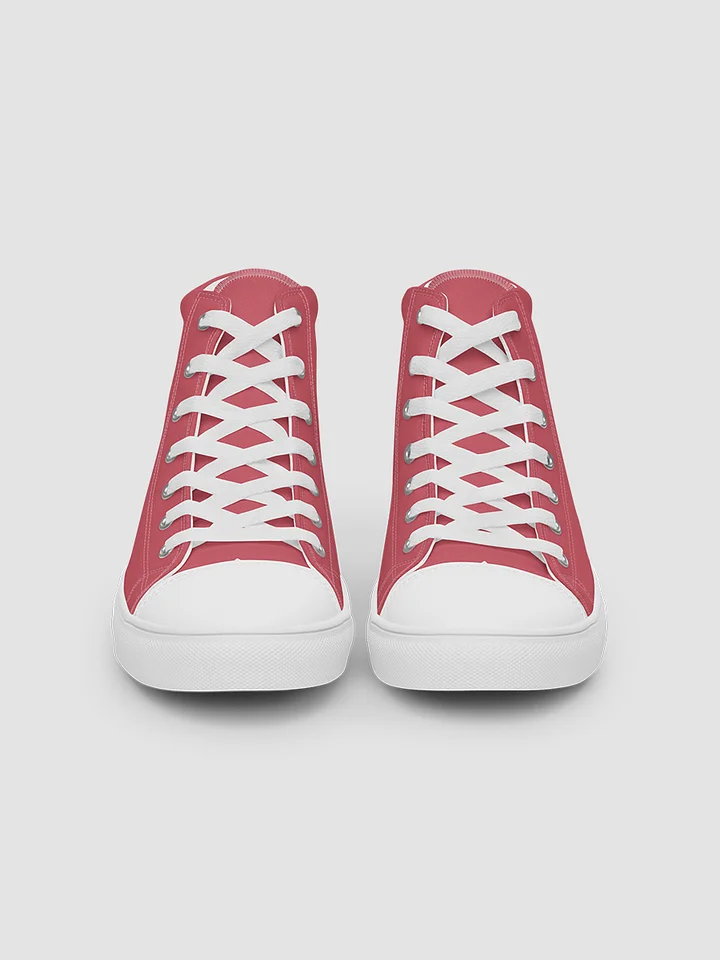 Women’s high top canvas shoes - Coral product image (2)