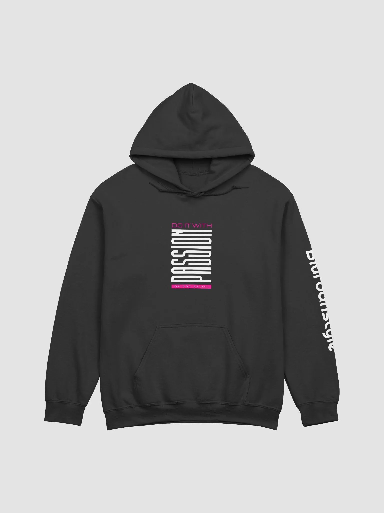 Pink bold 'do it with' and 'or not at all' Hoodie product image (2)