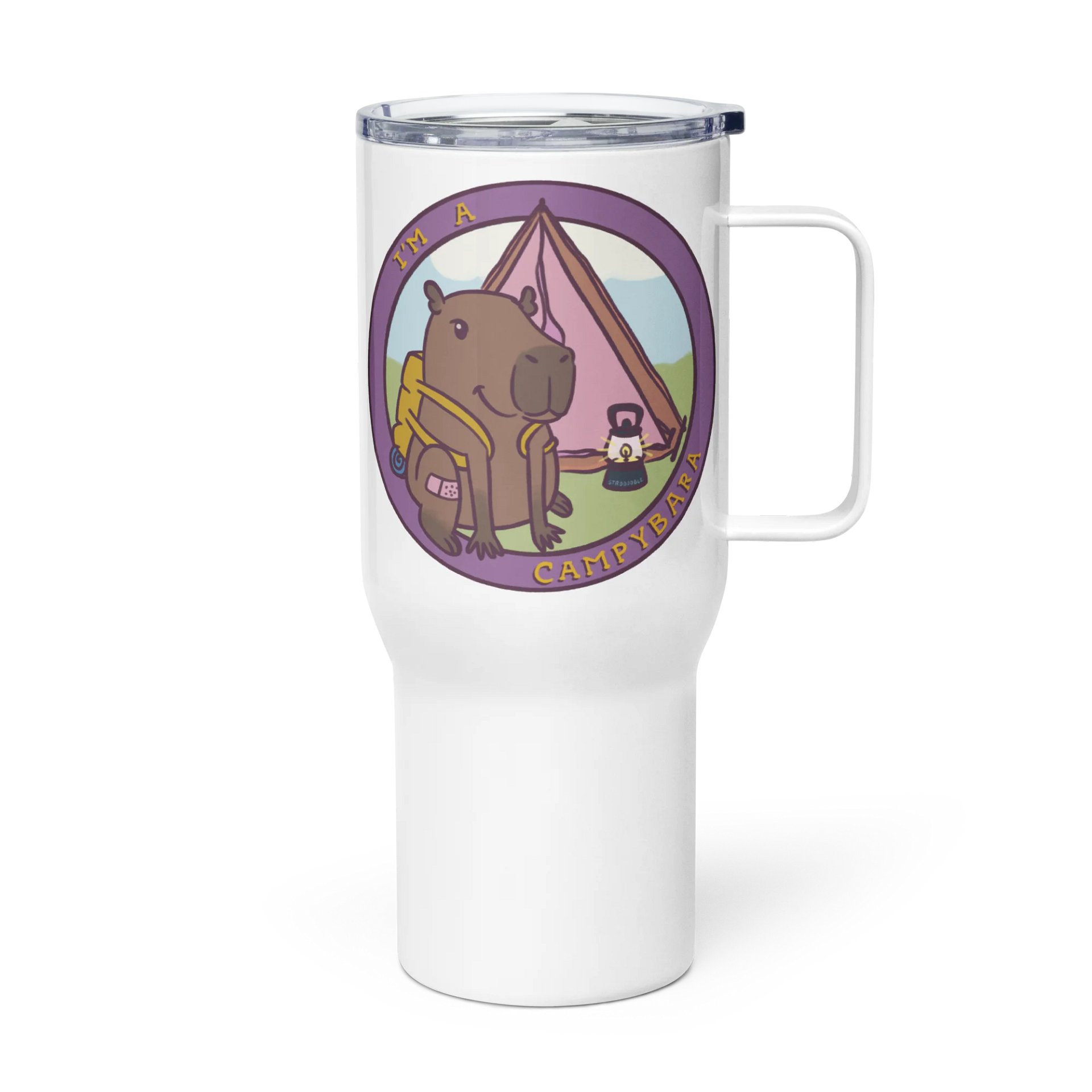 large travel mug : campybara logo product image (2)