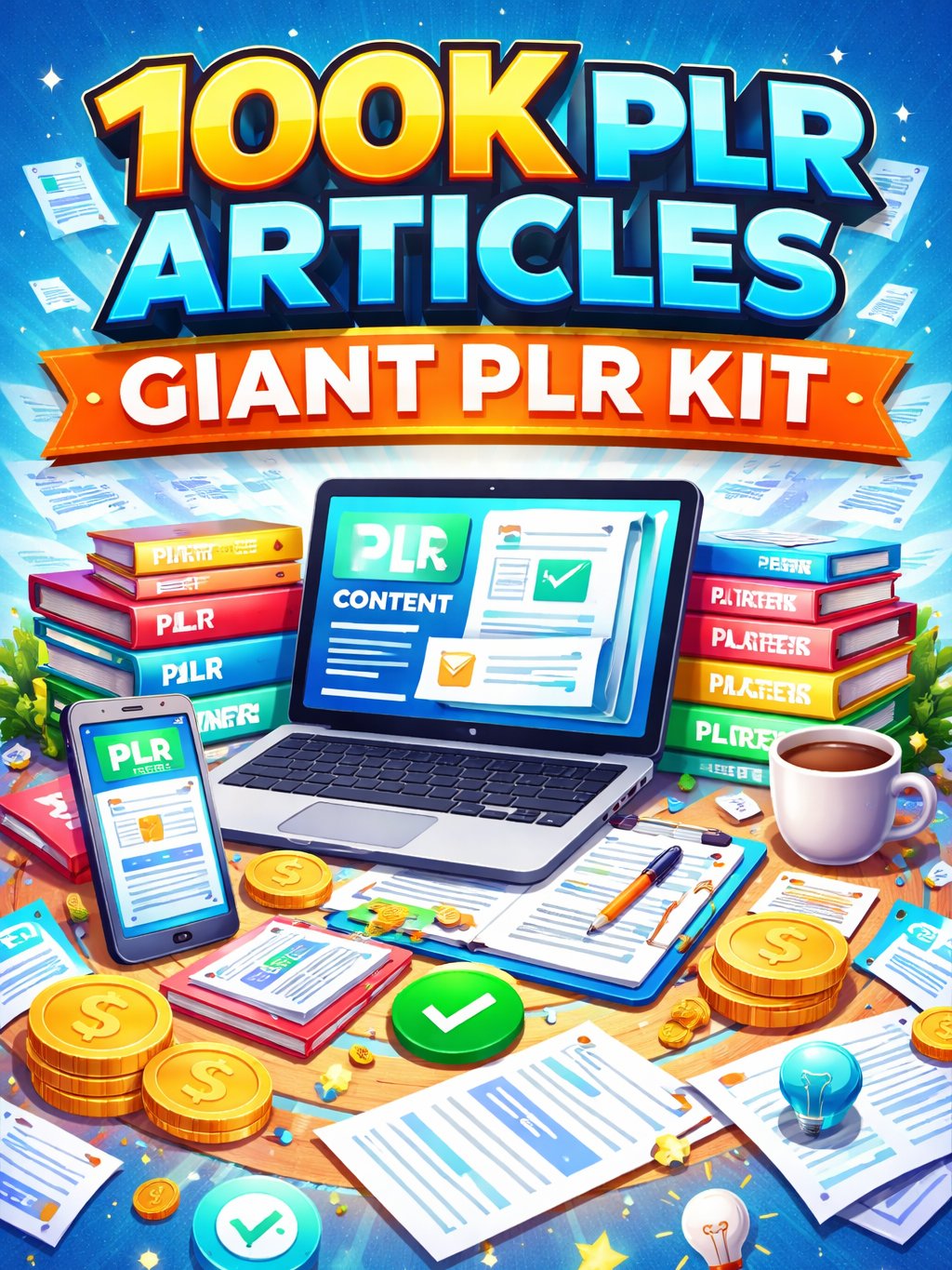 100k PLR Articles - Giant PLR Kit FE product image (1)