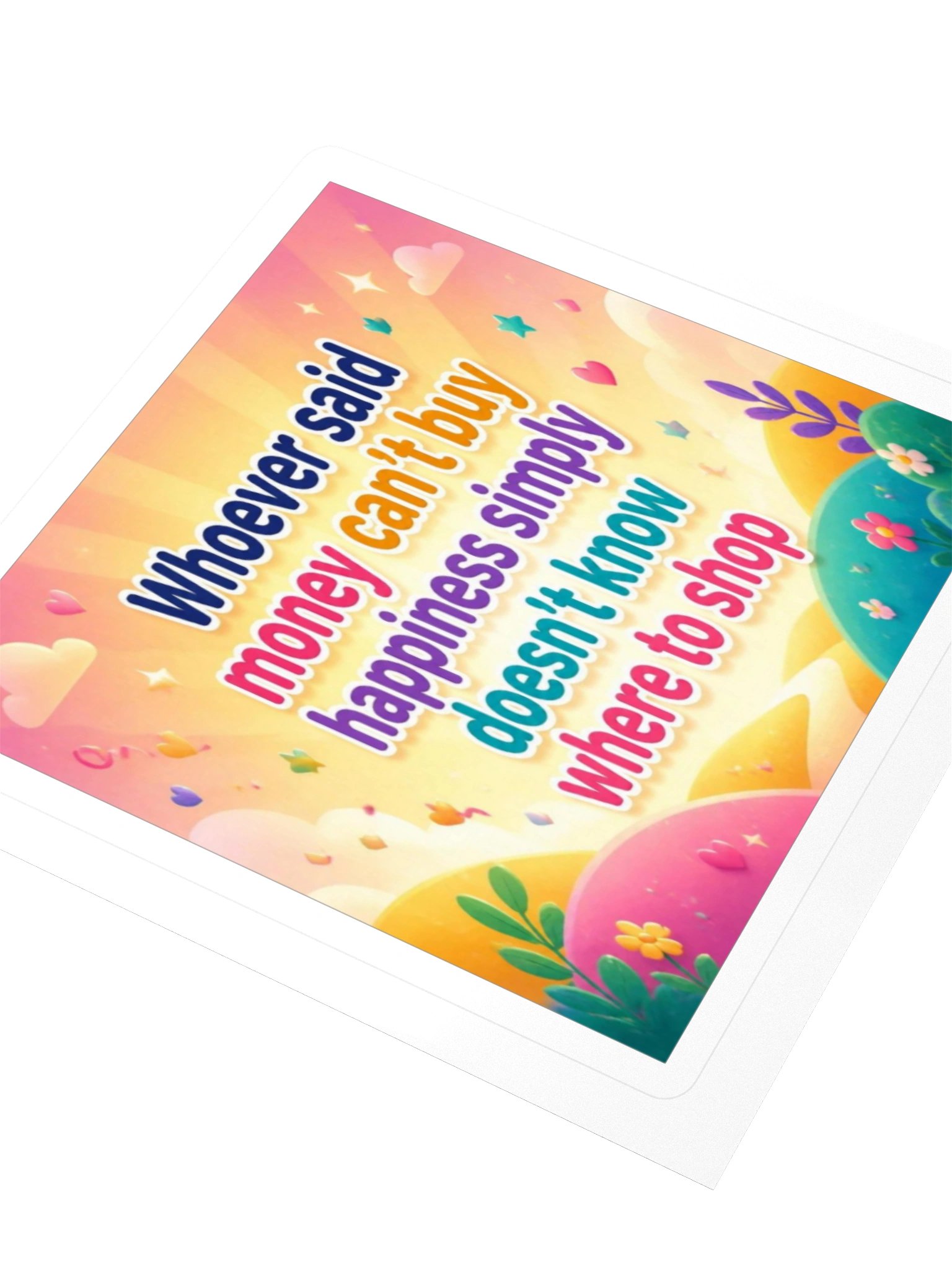 "Money" Can’t Buy Happiness Sticker product image (9)