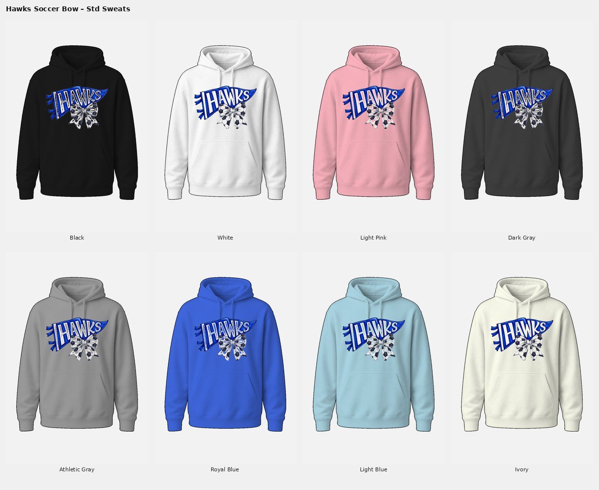 Soccer Bow Hoodie product image (5)