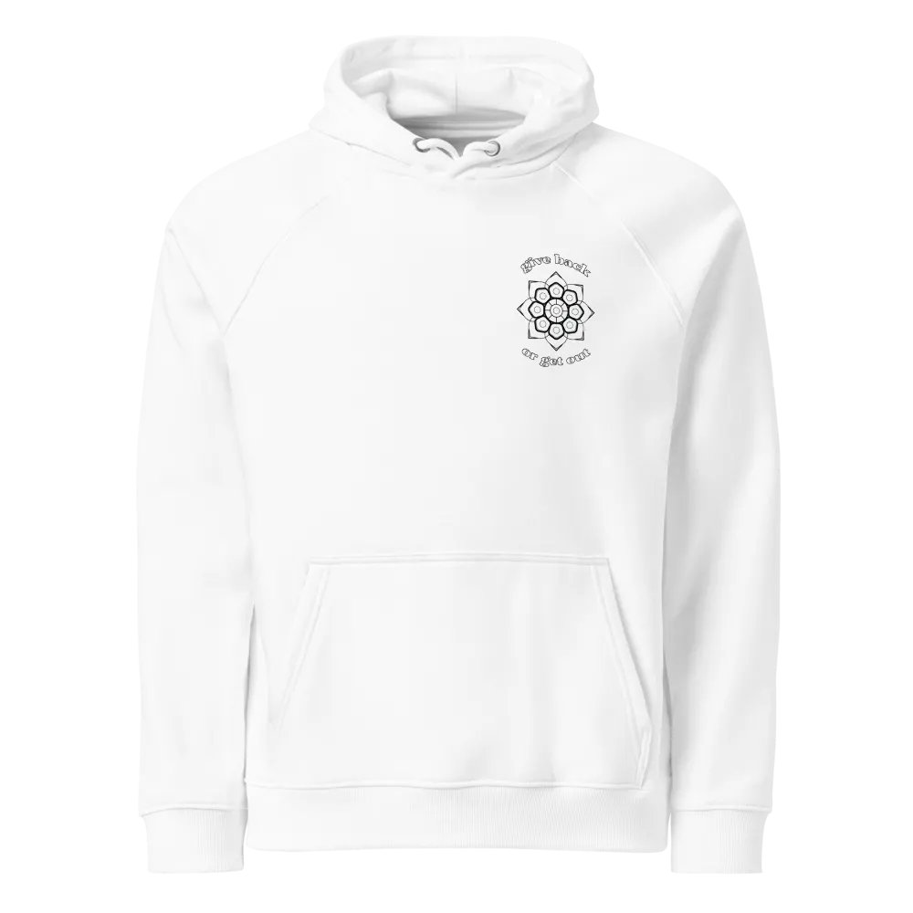 Walking Gardens white hoodie product image (1)