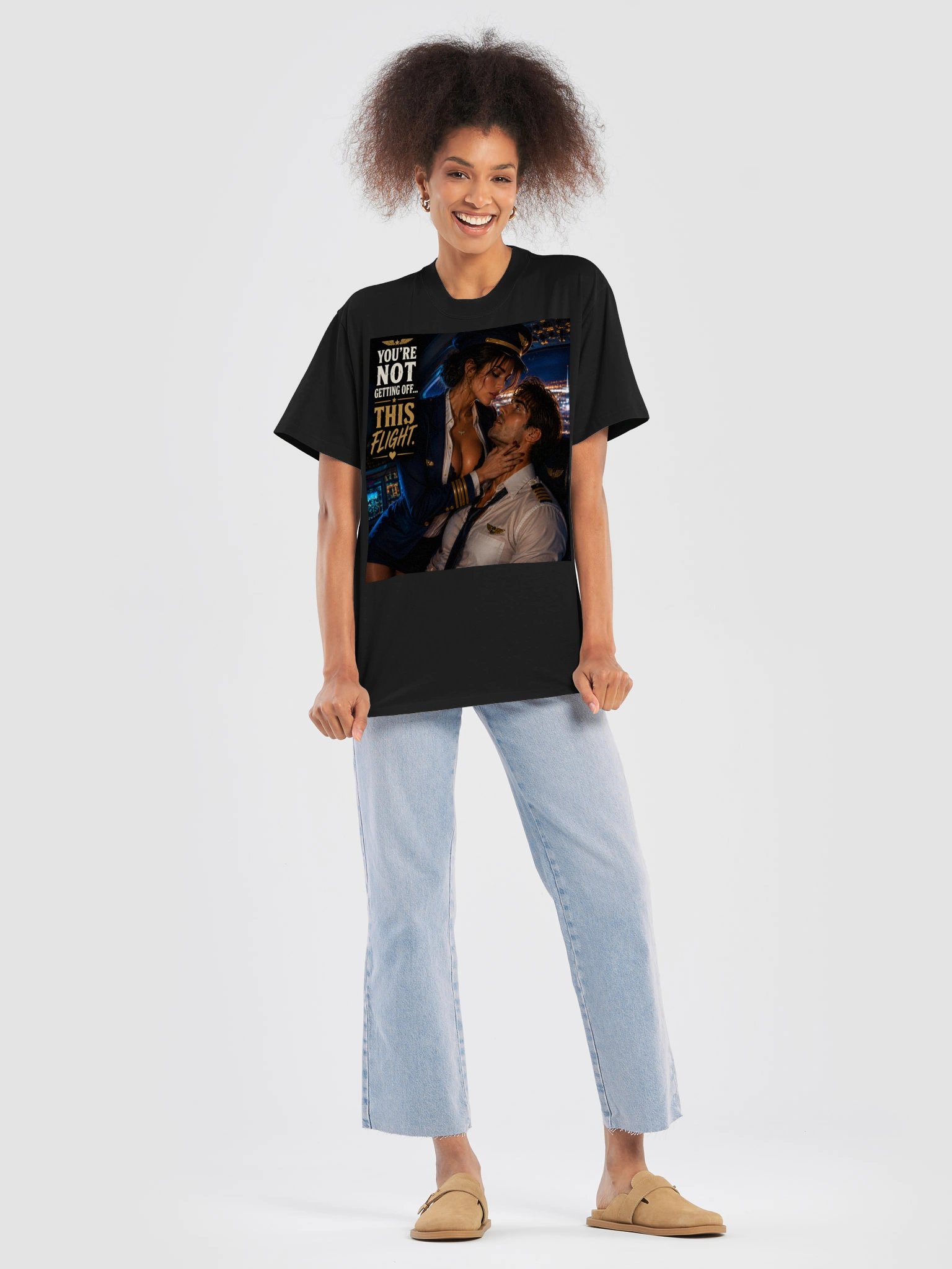 You’re Not Getting Off This Flight Unisex T-Shirt | Funny Pilot Couple Shirt | Flirty Aviation Gift product image (8)