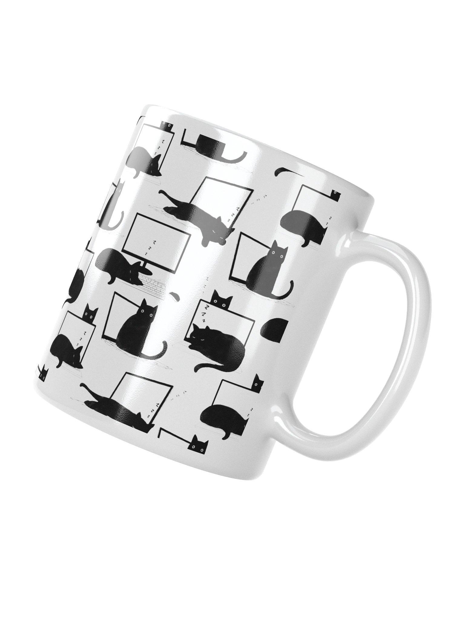Cats Sleeping on Laptops Mug product image (3)