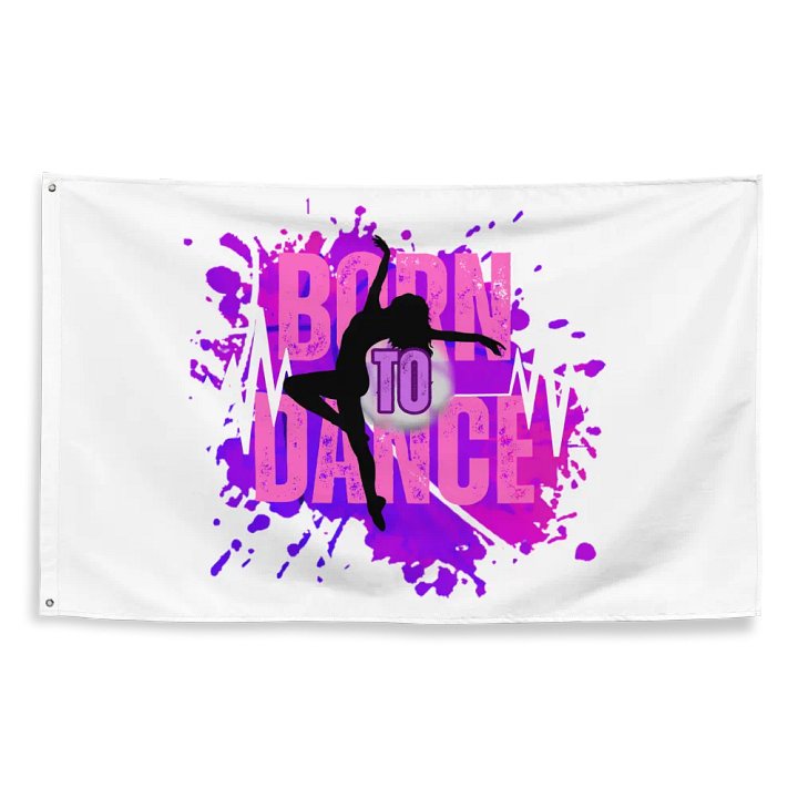 Born to Dance Her Silhouette Flag product image (2)