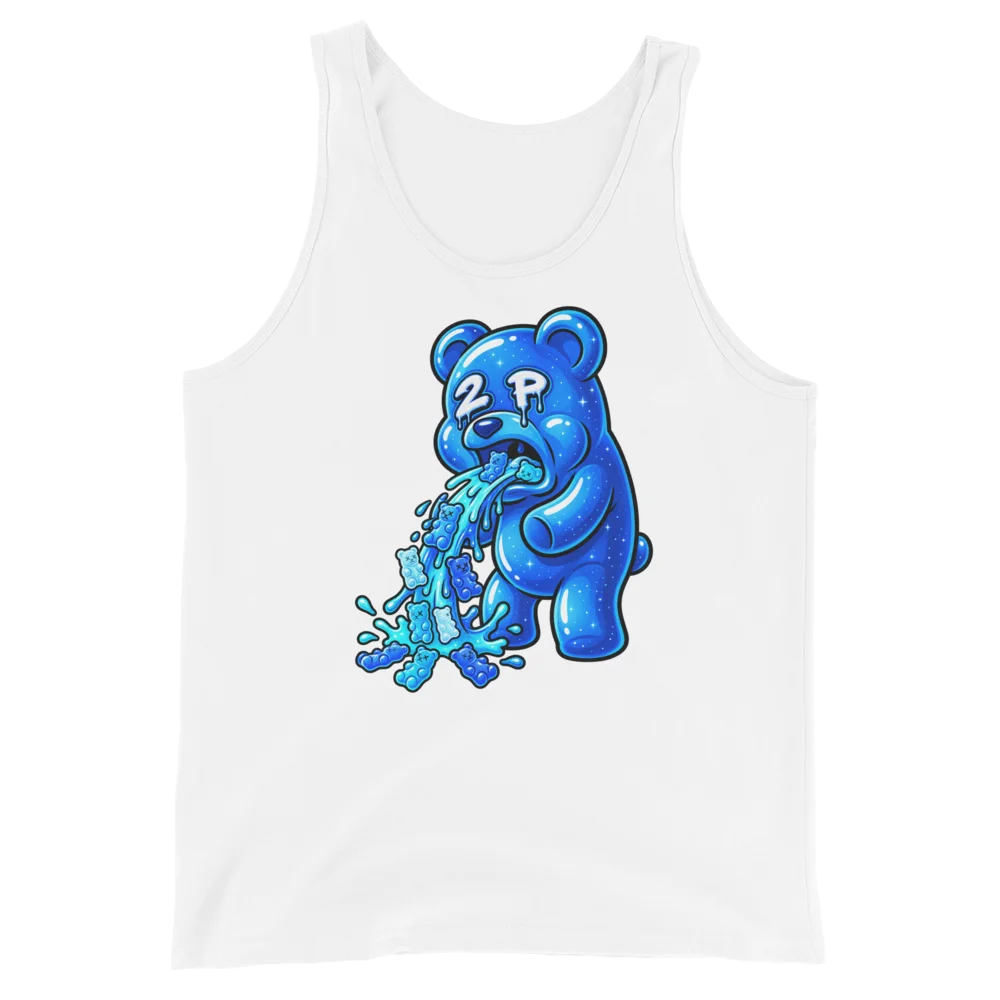 Blue 2P Bear Spill Graphic Tank product image (3)