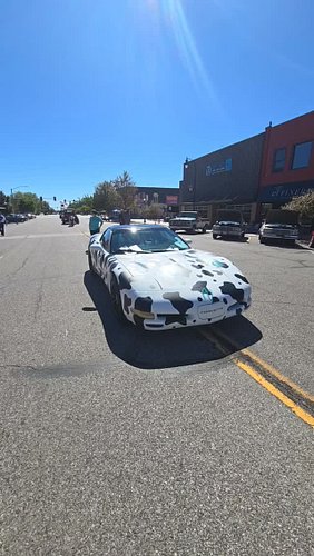 Hutchinson Rod Run Oct. 2nd and 3rd! Come see the Cow Vette and grab some free stickers while available under the windshield ...