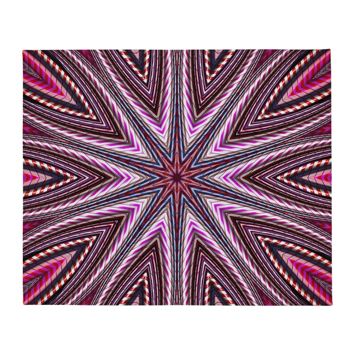 Candy Cane Kaleidoscope Throw Blanket product image (13)