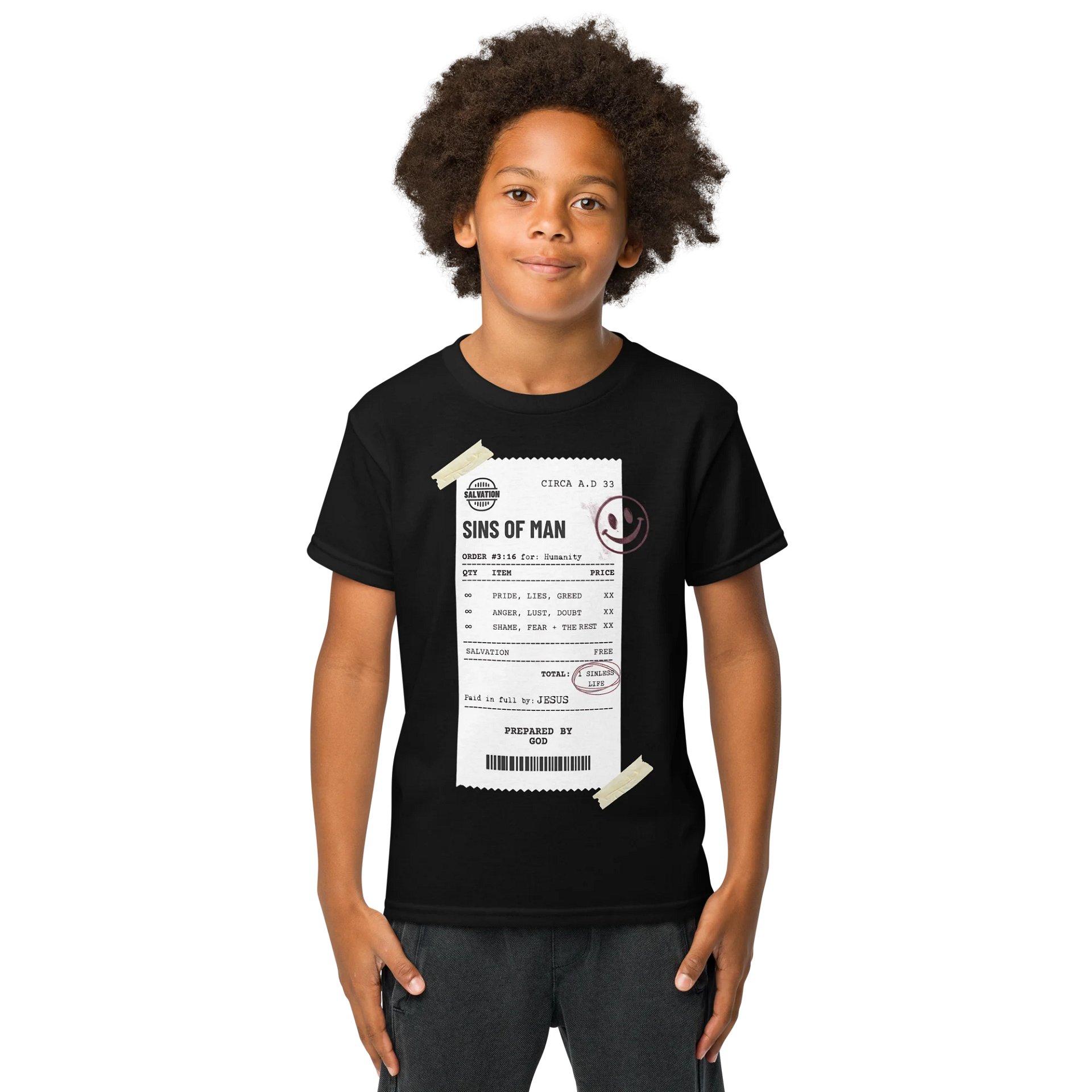 YHWH Kids Tee - "Paid in Full" product image (1)