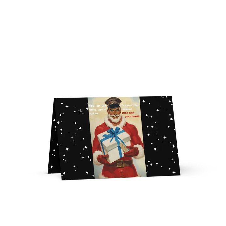Camp Christmas Gay Leather Collection Wrong Cookies Leather Daddy Christmas Pride Graphic Design Funny Christmas Card product image (1)
