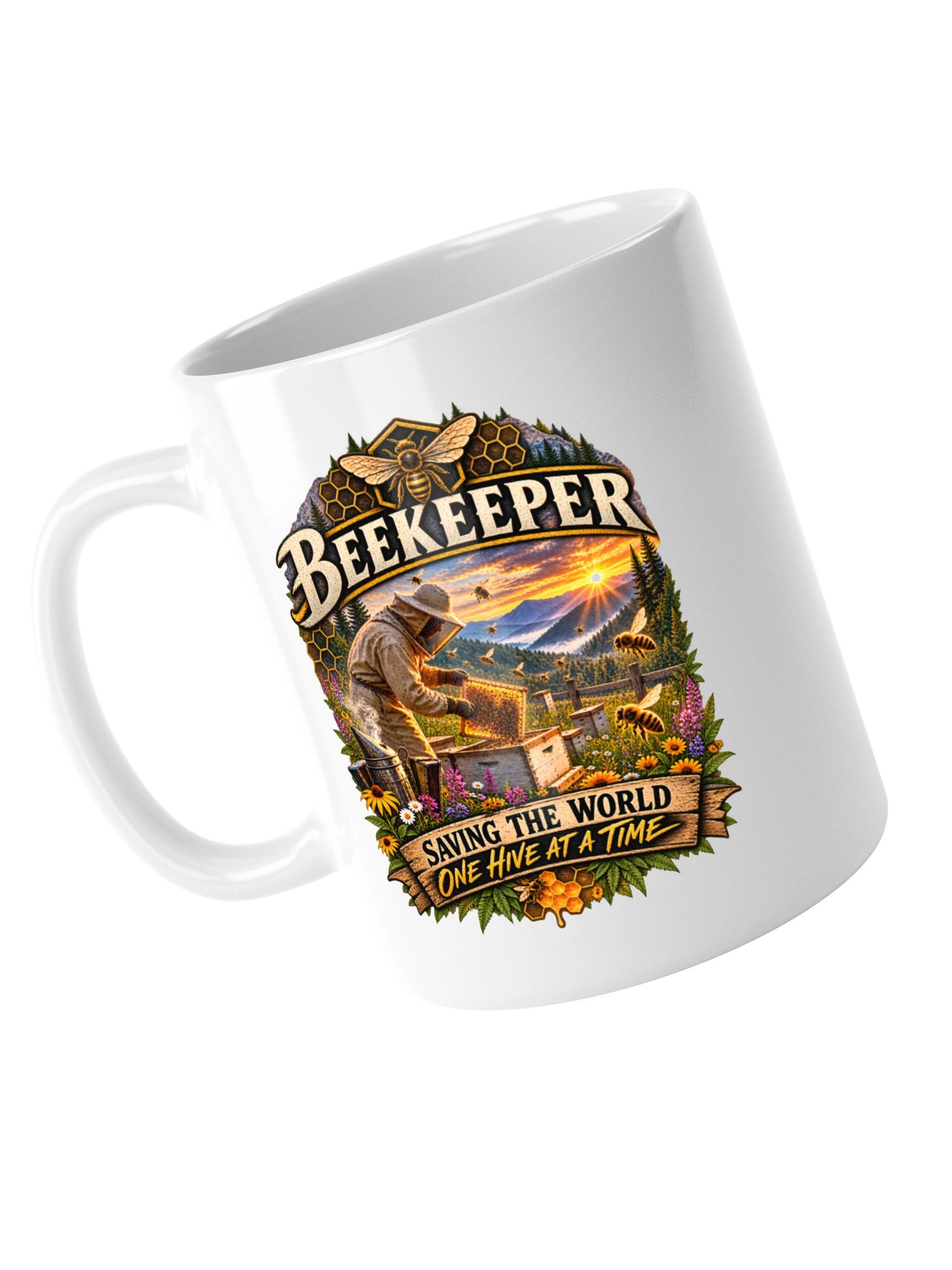 Beekeeper — Saving the World One Hive at a Time Mug product image (13)