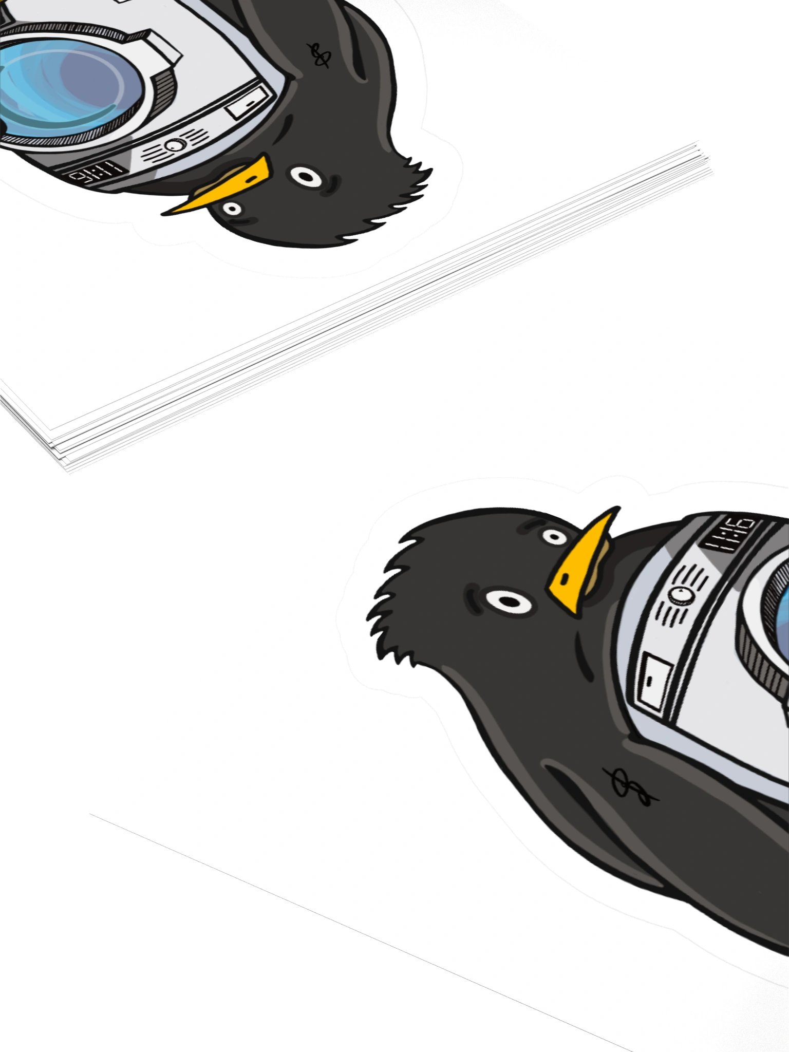 Penguin Power Washing Machine Kiss Cut Stickers product image (10)