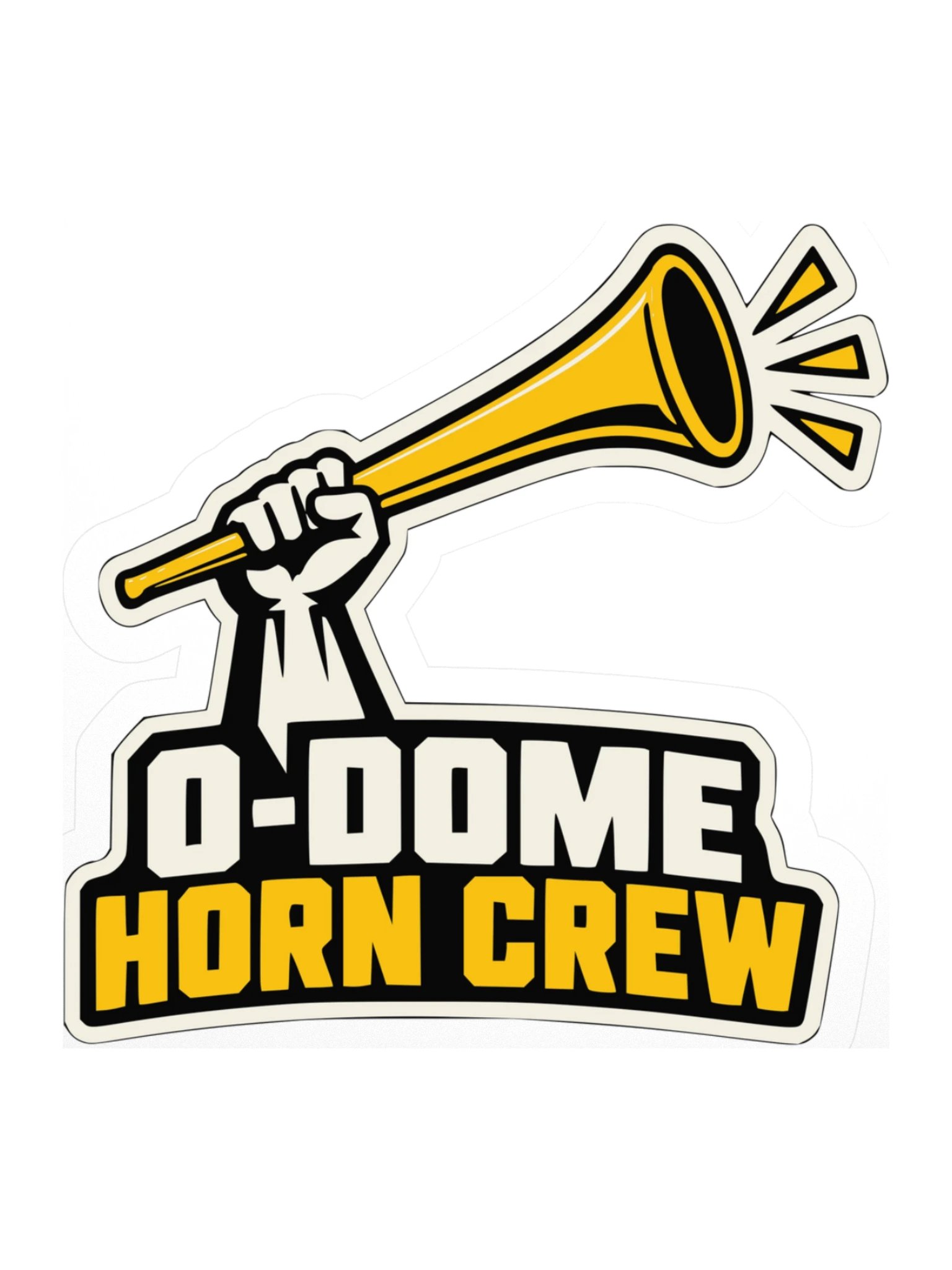Raised Horn — Kiss-Cut Sticker product image (1)