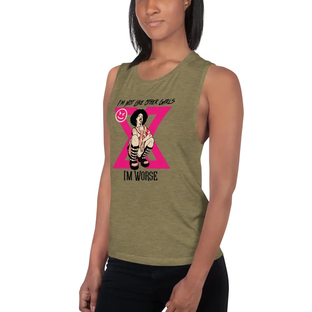 Im Not Like Other Girls Womens Tank-Afro Anne product image (10)