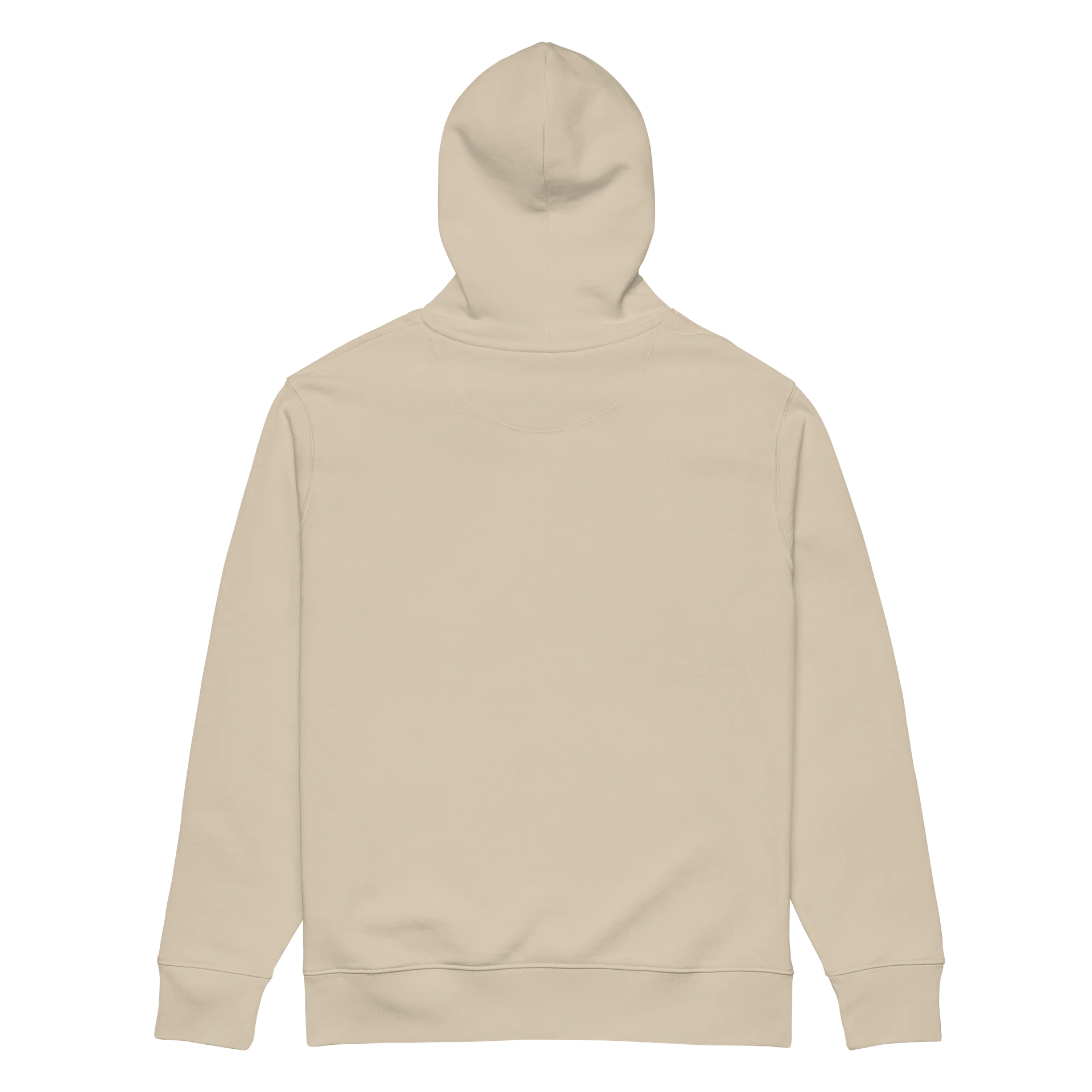 "never grow up." Embroidered Hoodie w/ black text - 100% Organic Cotton product image (2)