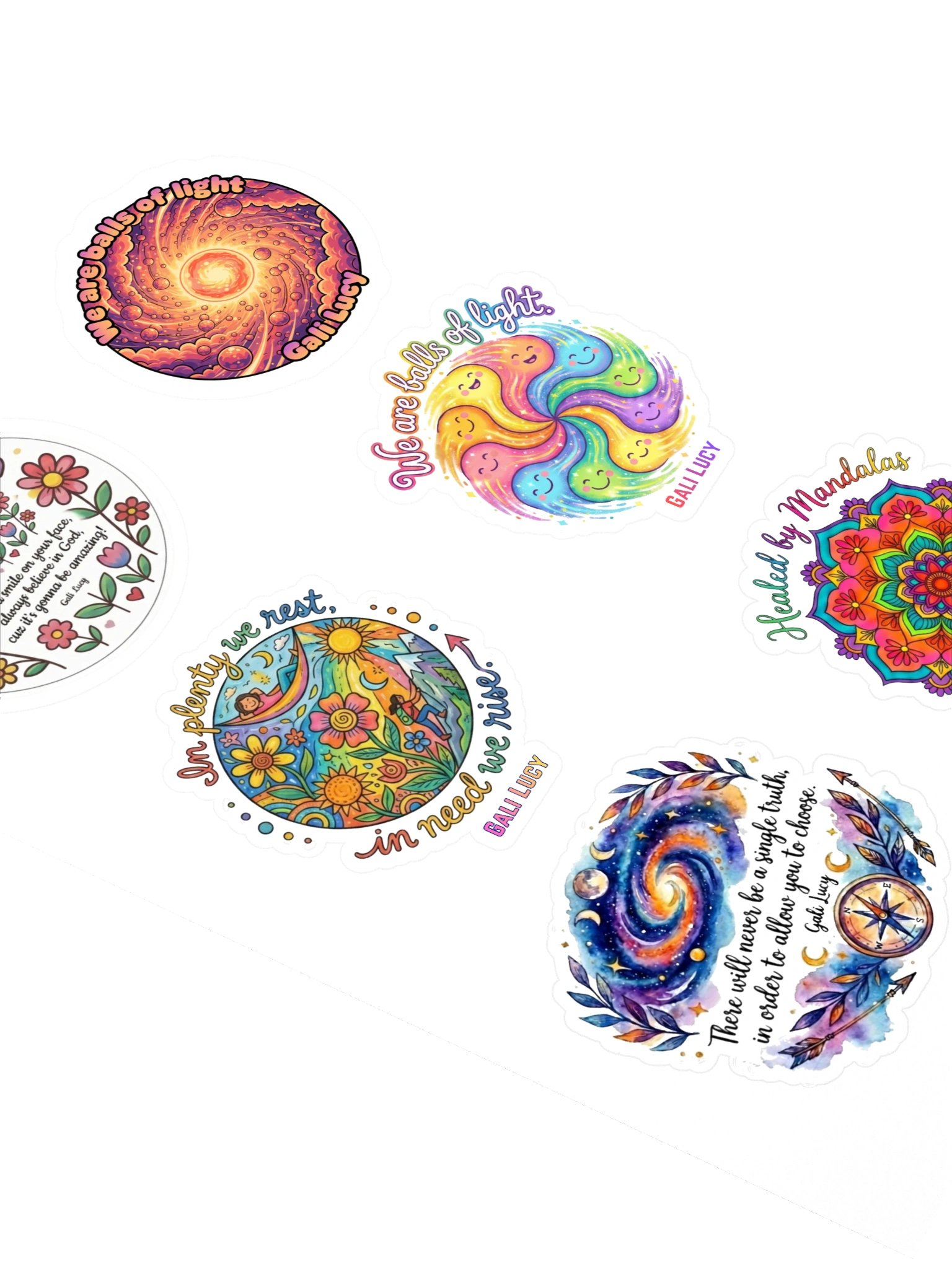 Set of 6 Stickers - Style 2 product image (2)