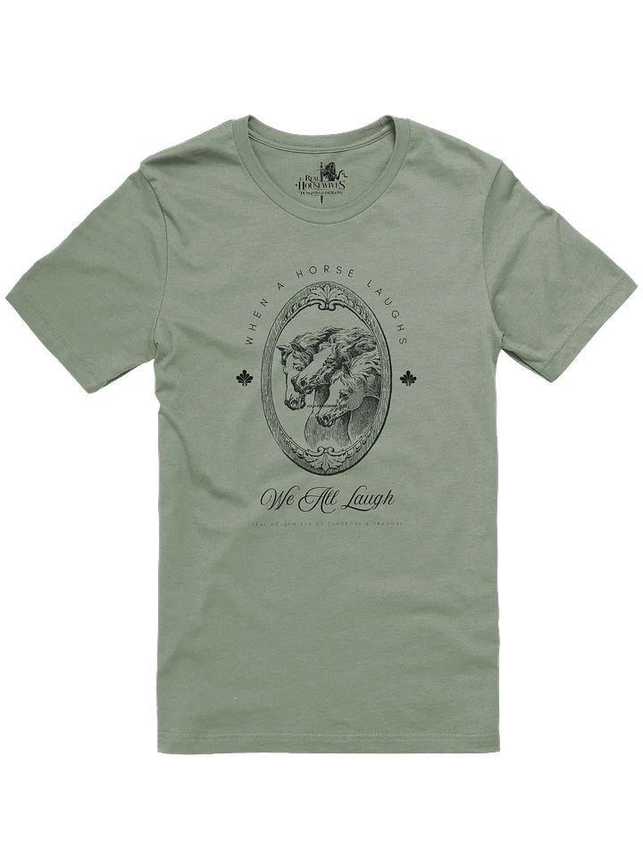 When A Horse Laughs Tee - Black product image (1)