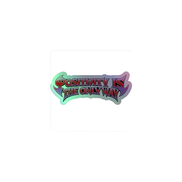 Positivity Way Holographic Sticker product image (1)
