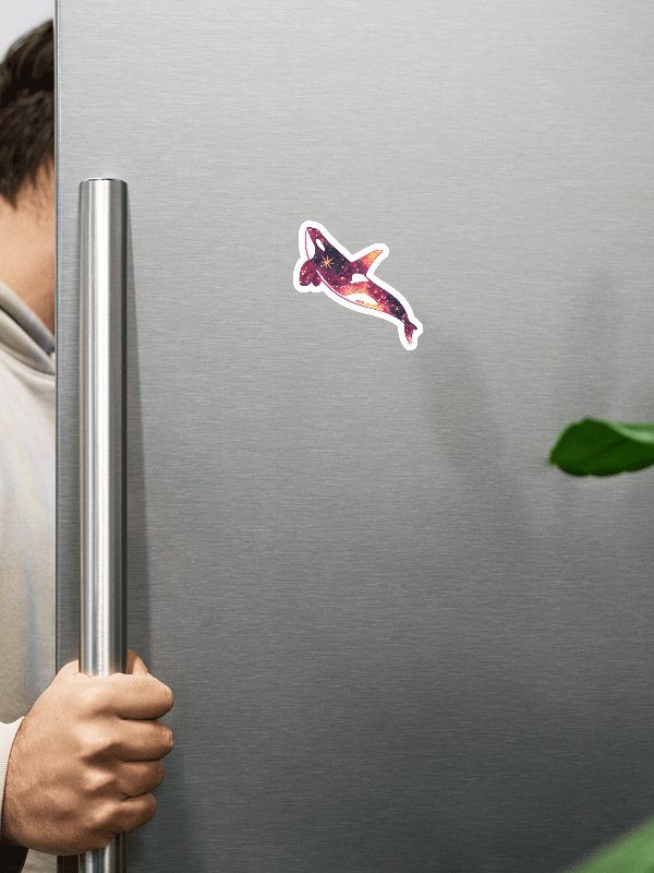 Galaxy Orca - Red Variation Magnet product image (3)